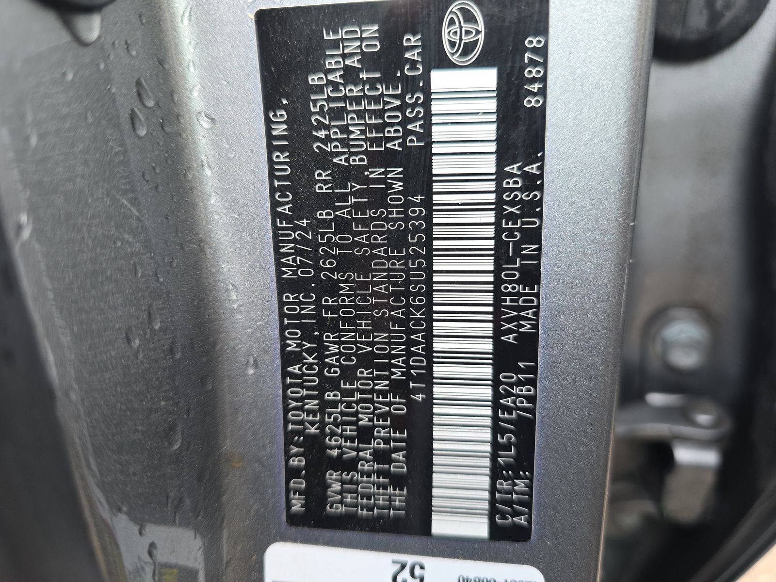 2025 Toyota Camry SE FWD