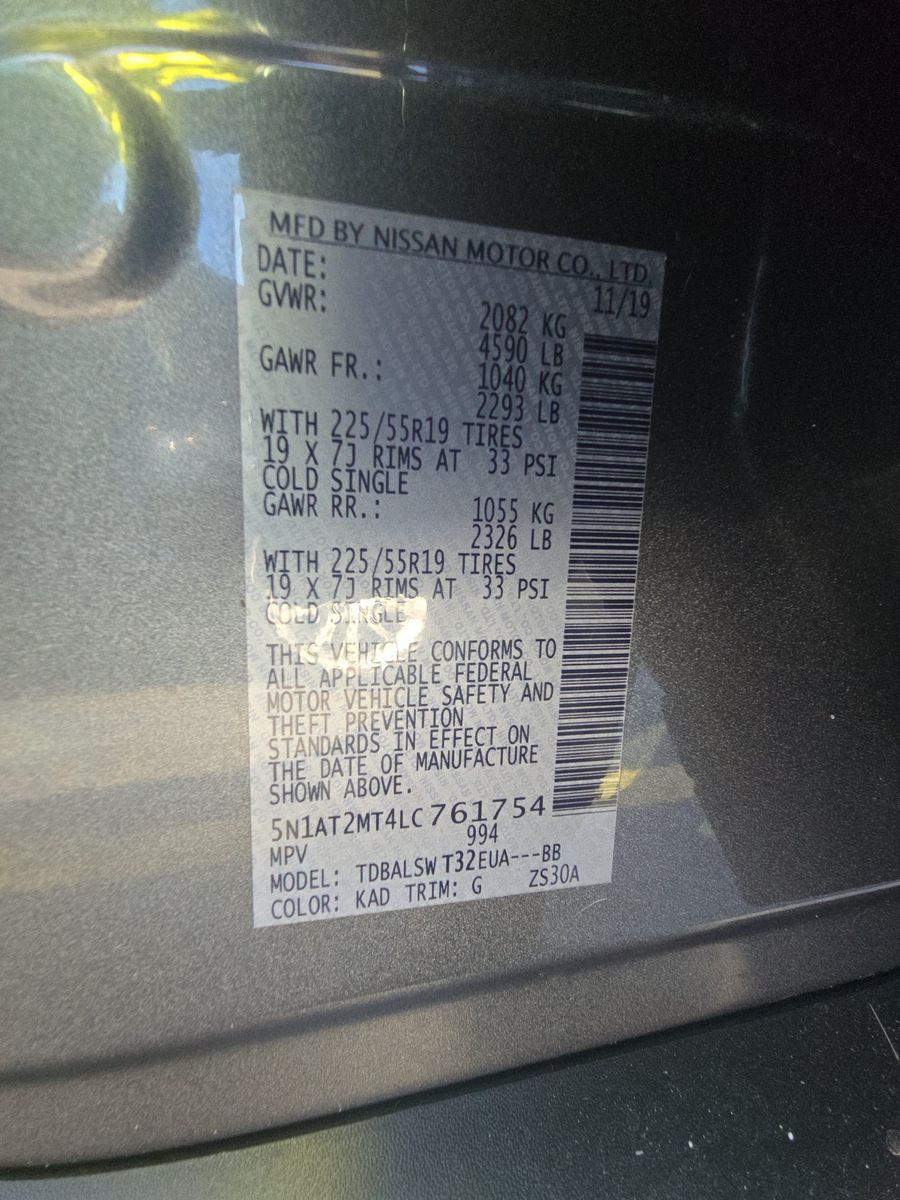 2020 Nissan Rogue SL FWD