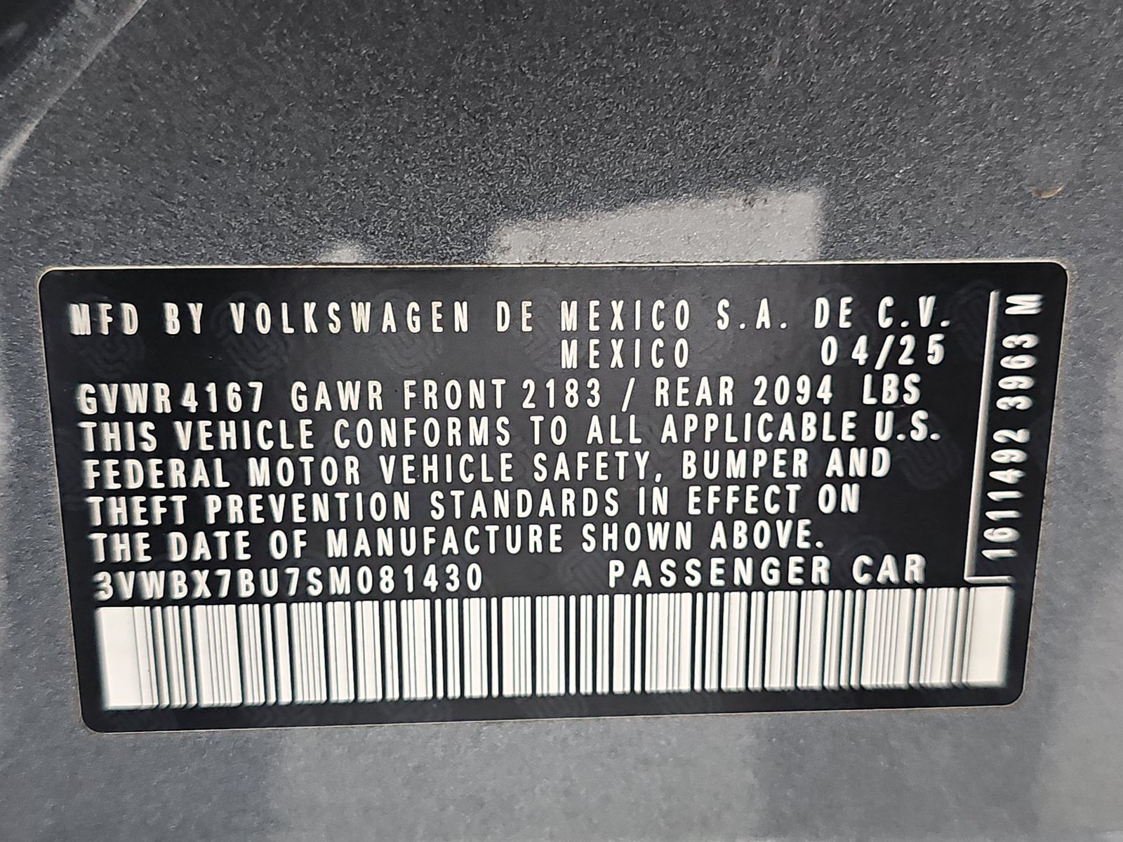 2025 Volkswagen Jetta 1.5T Sport FWD