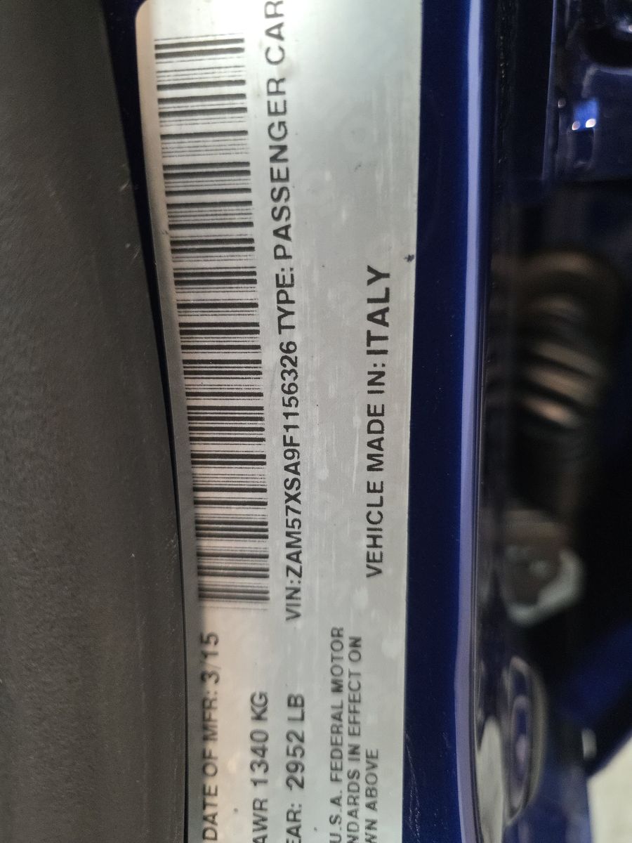 2015 Maserati Ghibli Base RWD