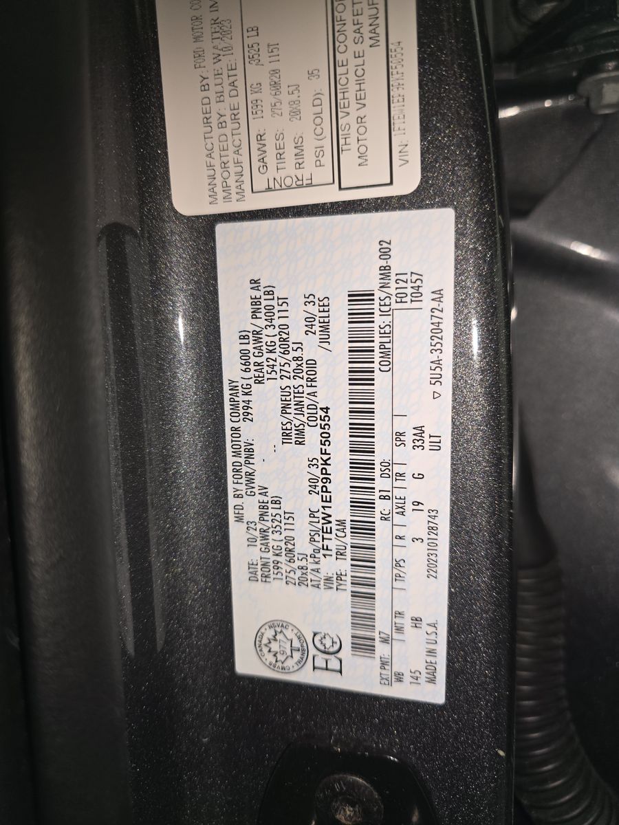 2023 Ford F-150 Lariat AWD