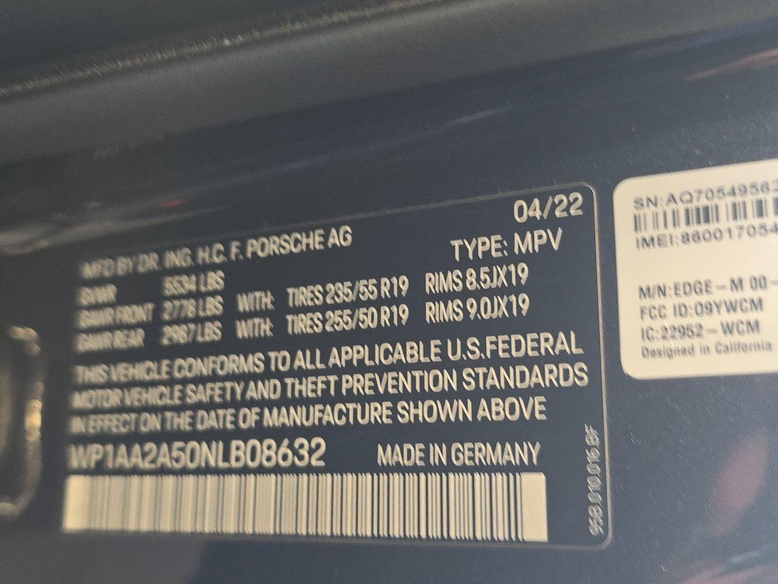 2022 Porsche Macan Base AWD