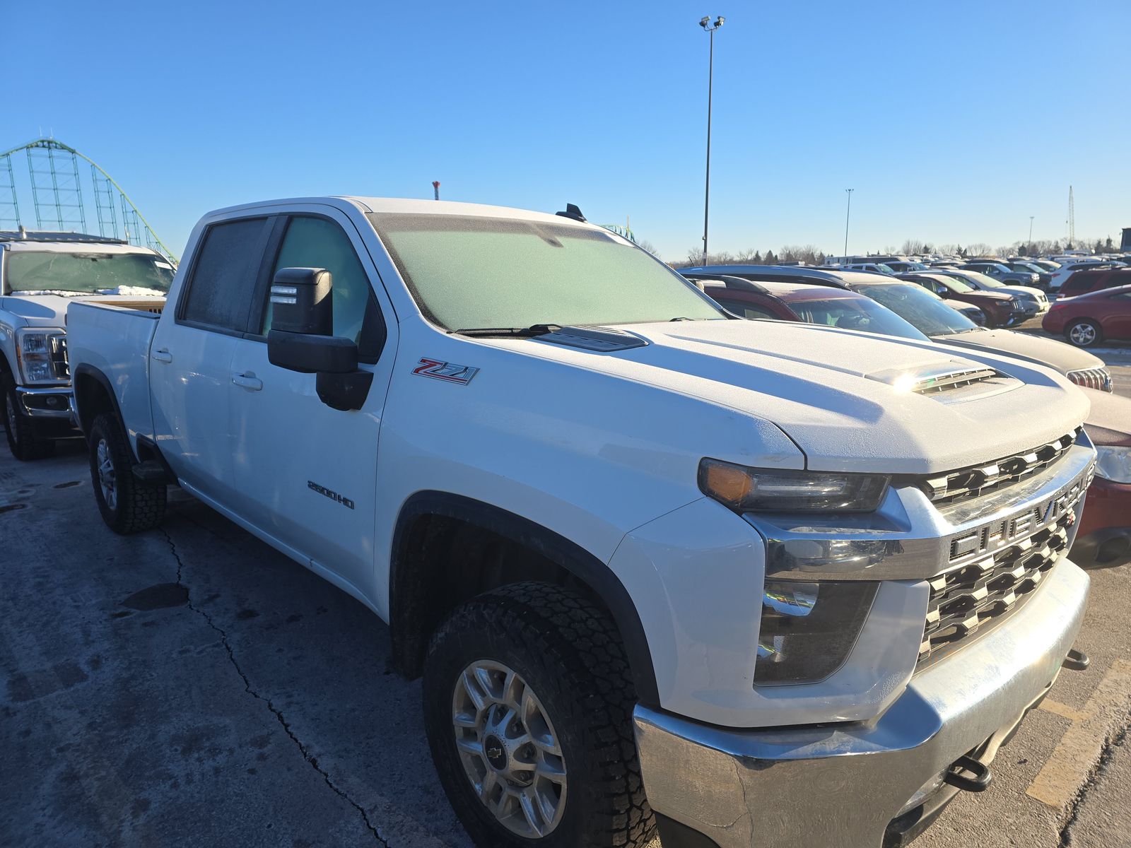 2023 CHEVY SILVERADO 2500 LT GAS WHITE SHORT BED SINGLE - Image 3