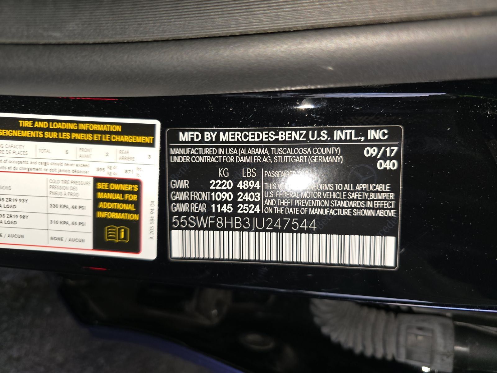 2018 Mercedes-Benz C-Class AMG C 63 S RWD