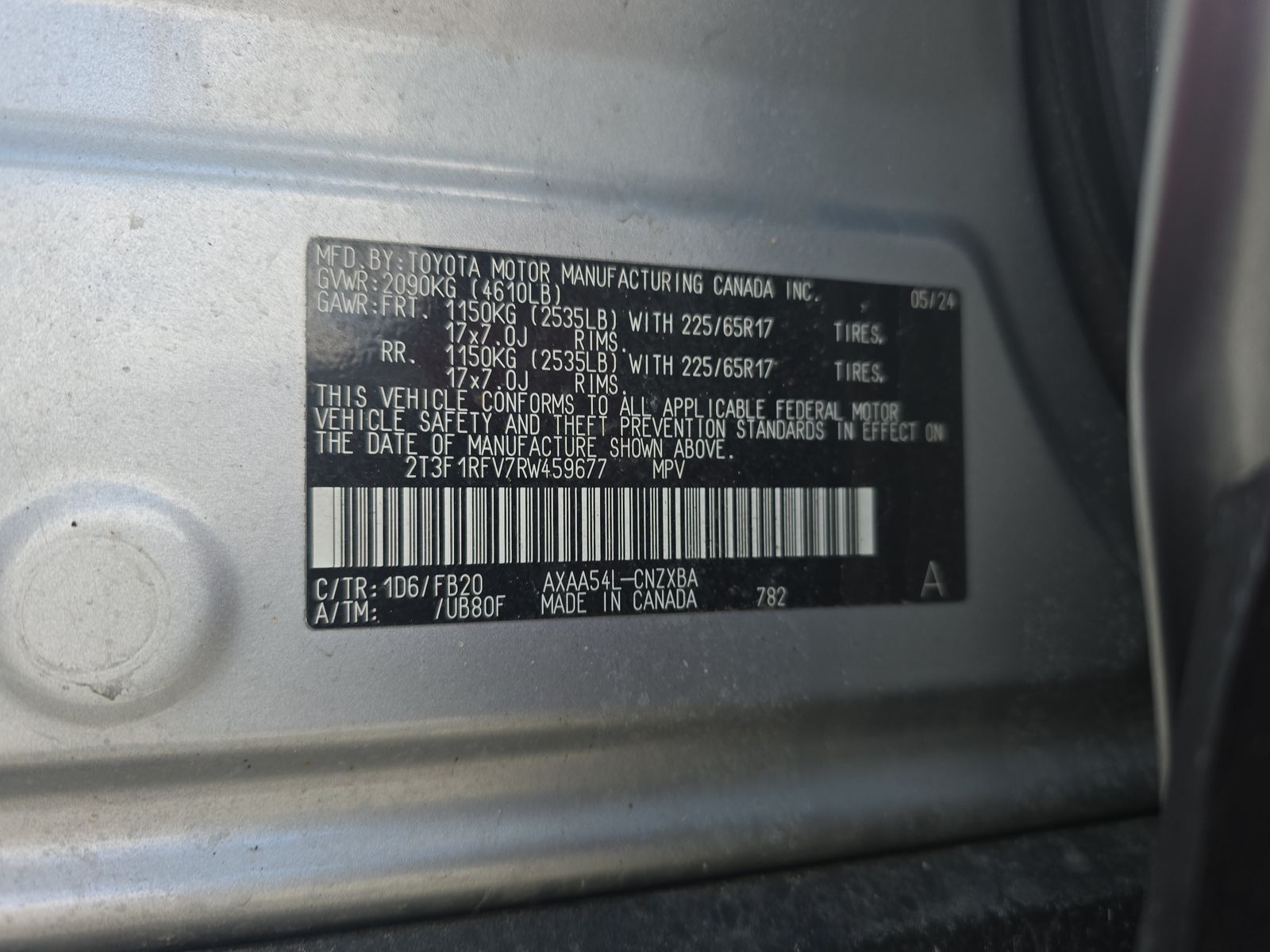 2024 Toyota RAV4 LE AWD