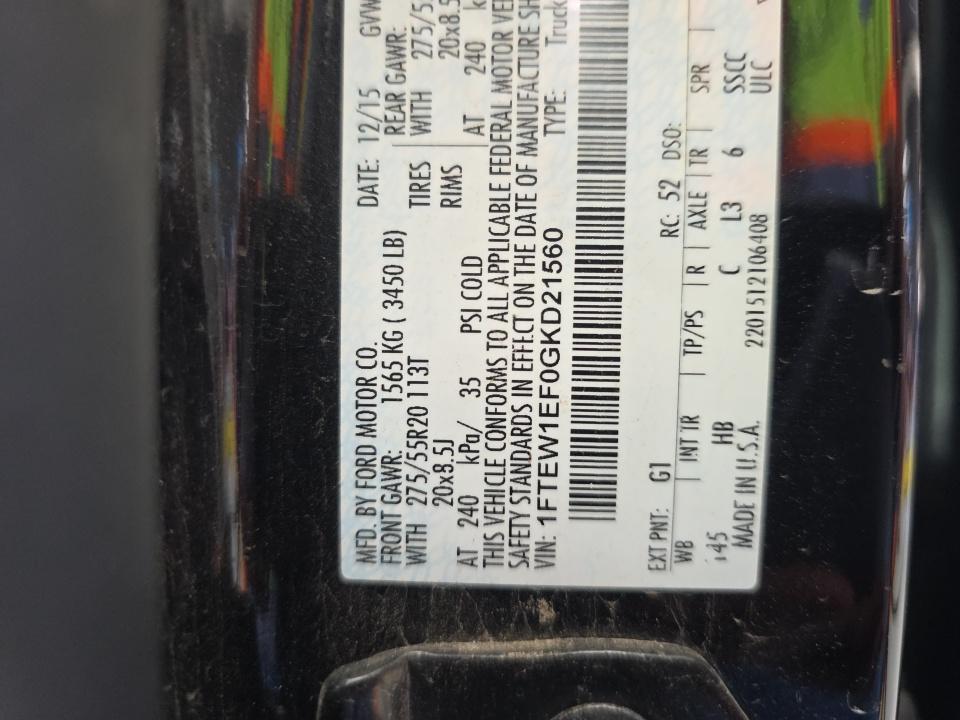 2016 Ford F-150 Lariat AWD