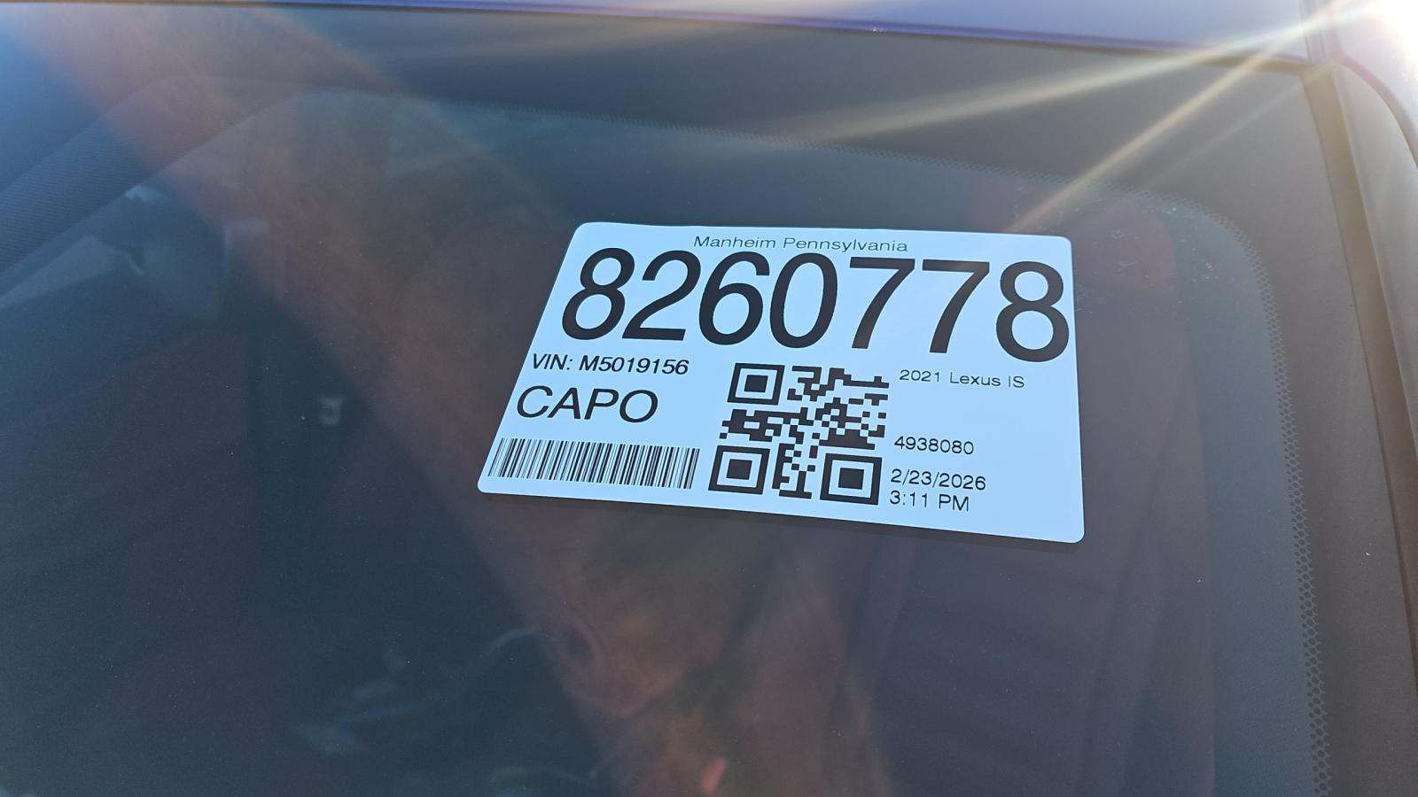 2021 Lexus IS IS 350 F SPORT AWD