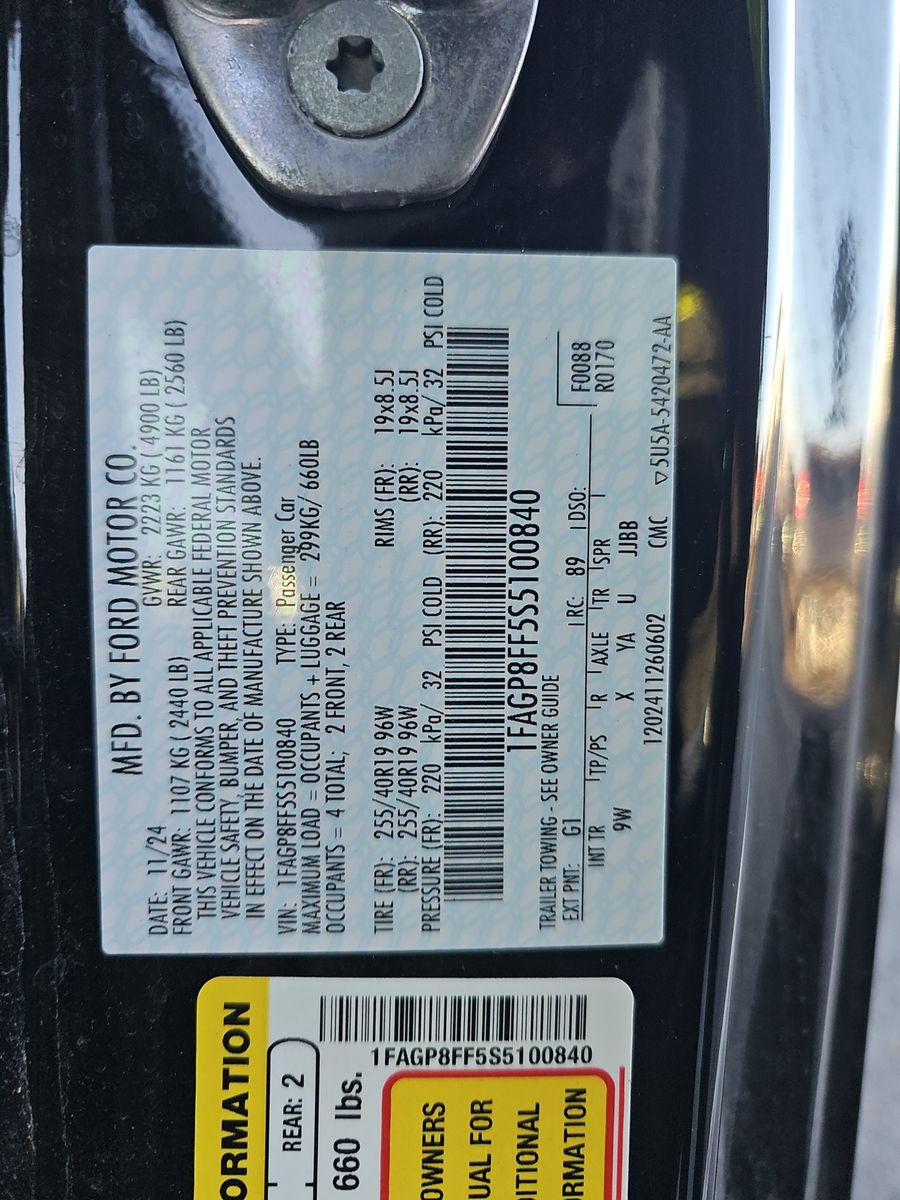 2025 Ford Mustang GT Premium FWD