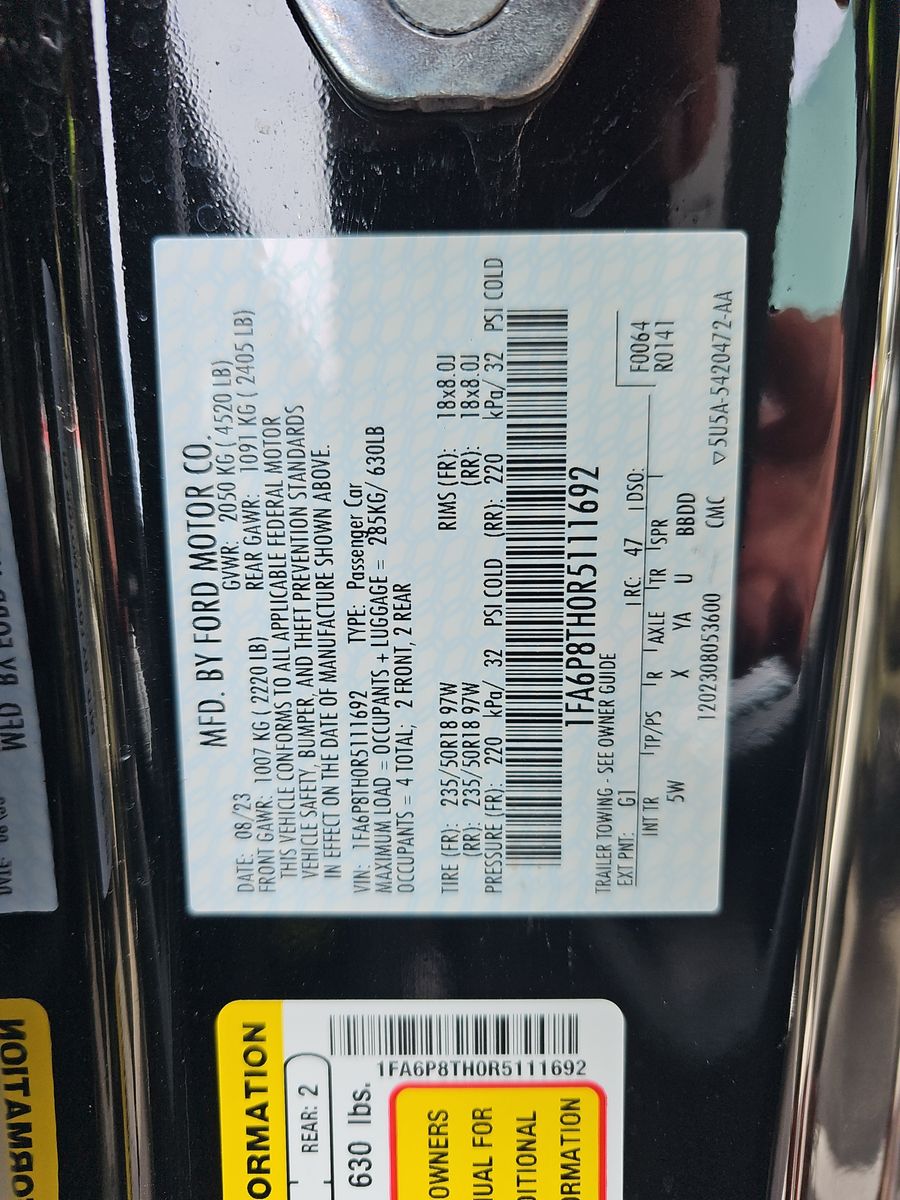 2024 Ford Mustang EcoBoost Premium RWD