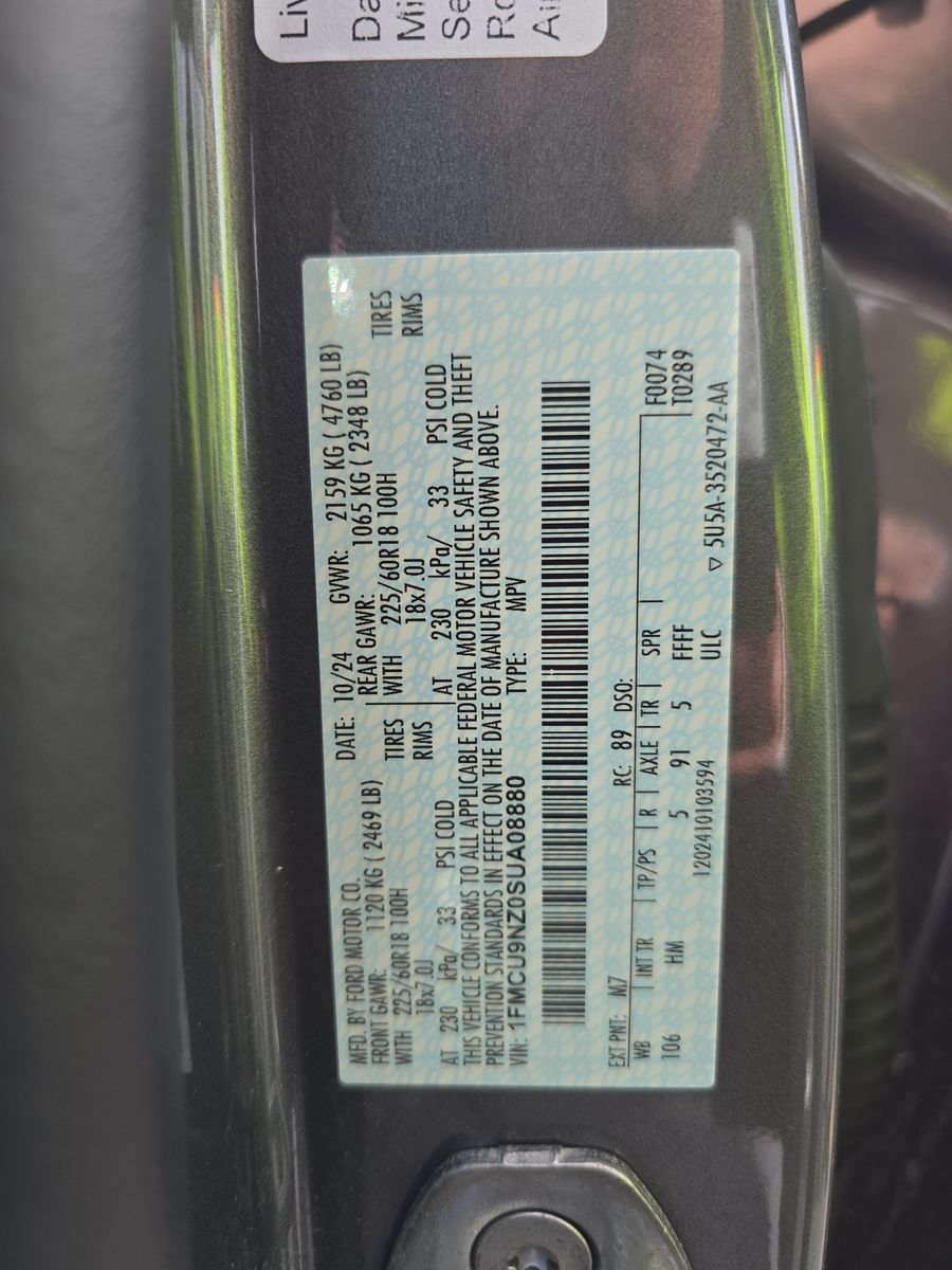 2025 Ford Escape Hybrid ST-Line Elite AWD