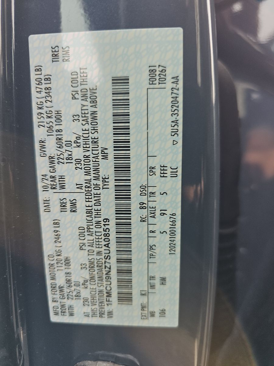 2025 Ford Escape Hybrid ST-Line Elite AWD