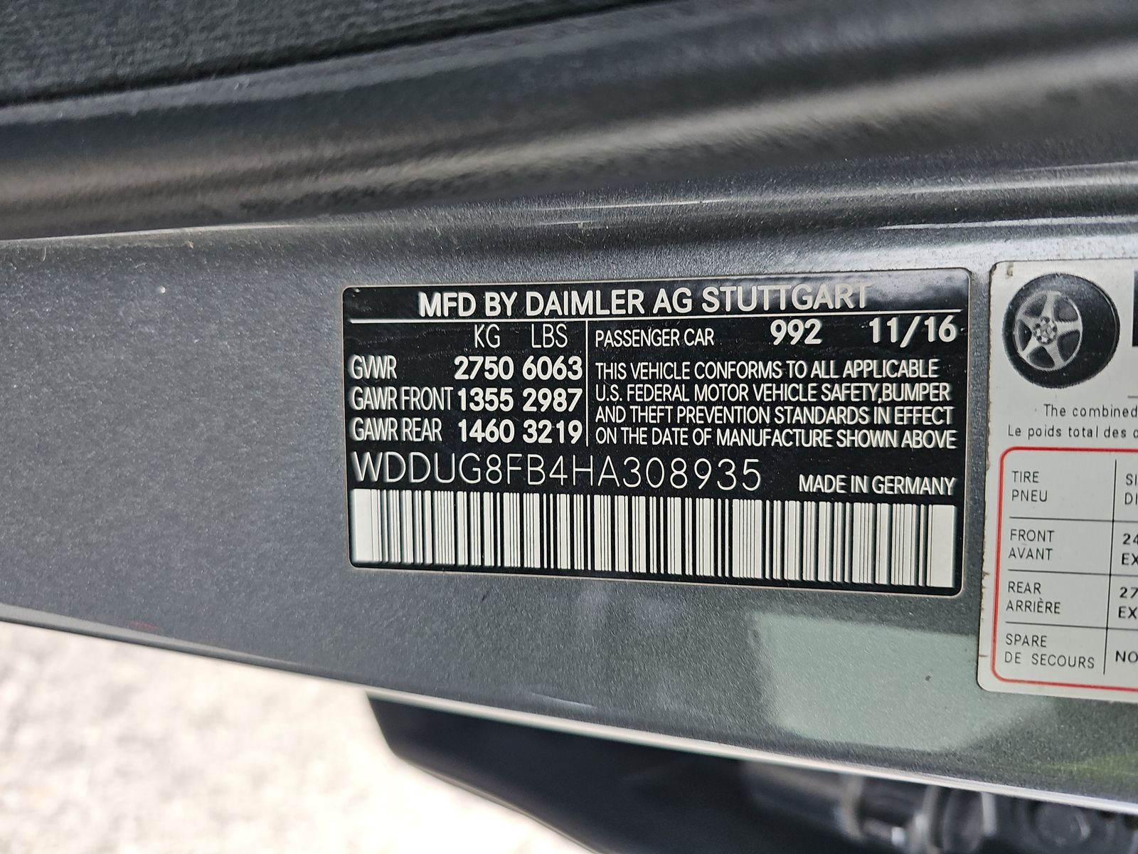 2017 Mercedes-Benz S-Class S 550 AWD