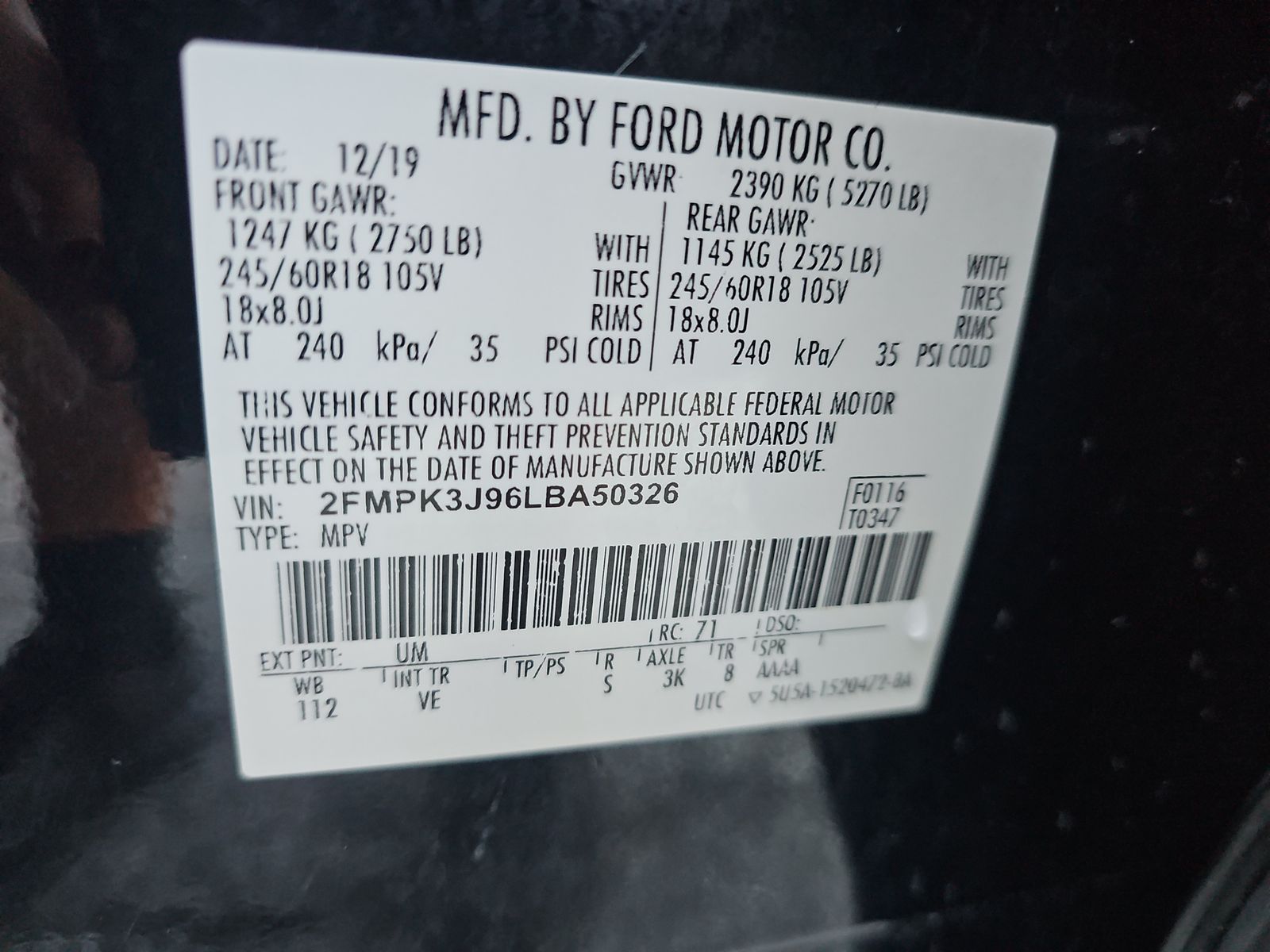 2020 Ford Edge SEL FWD