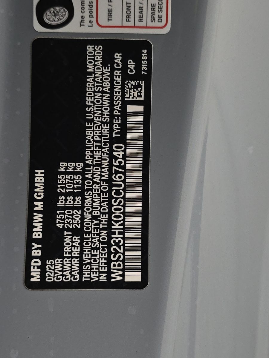 2025 BMW M4 Competition RWD