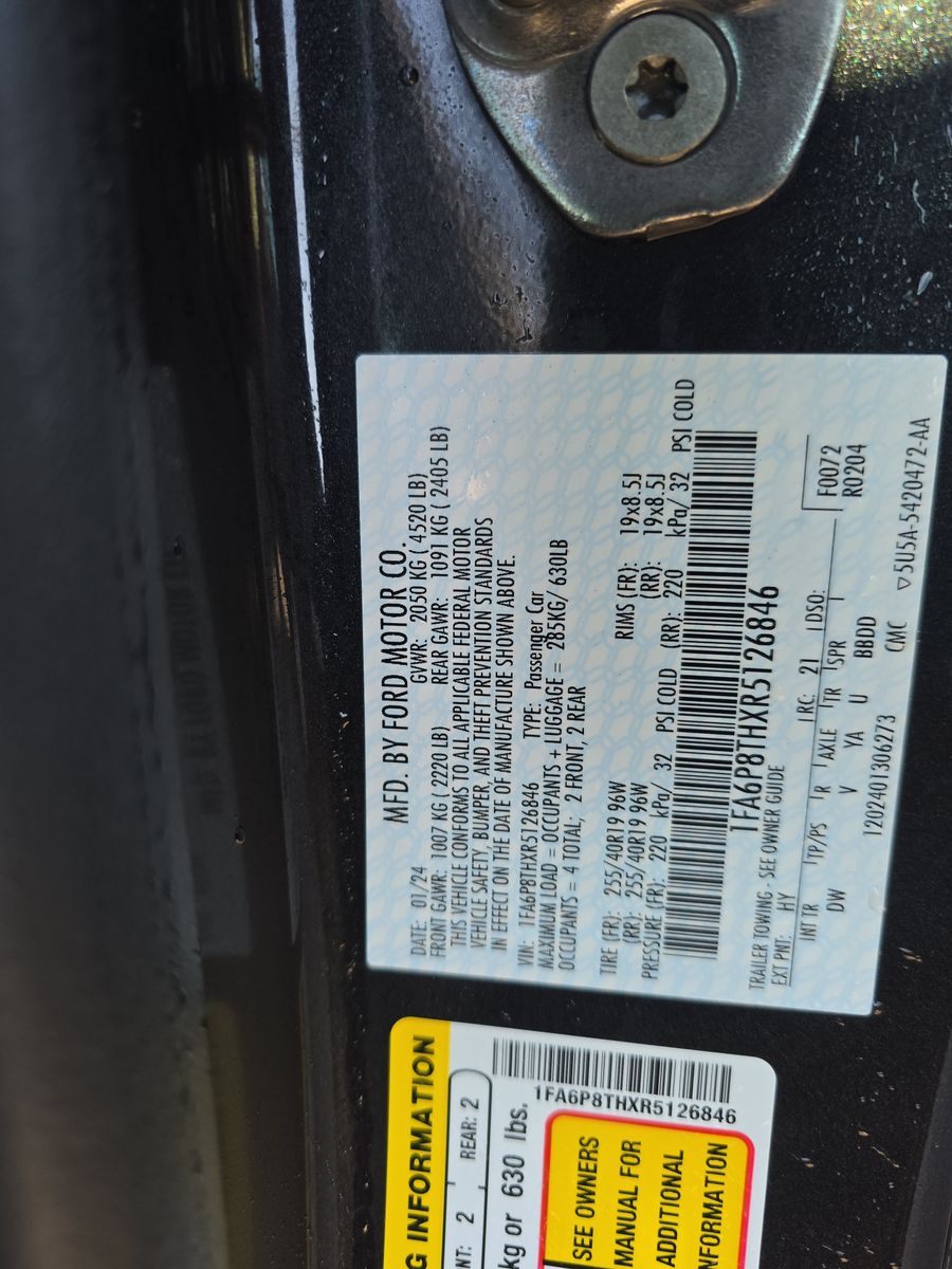 2024 Ford Mustang EcoBoost RWD