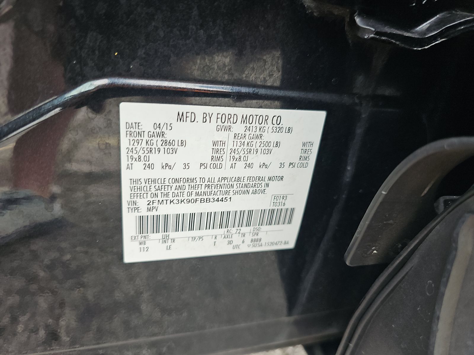 2015 Ford Edge Titanium FWD