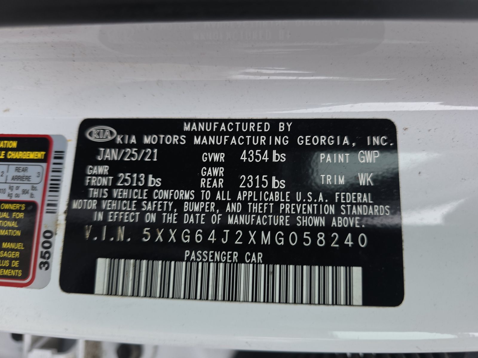2021 Kia K5 GT-Line FWD