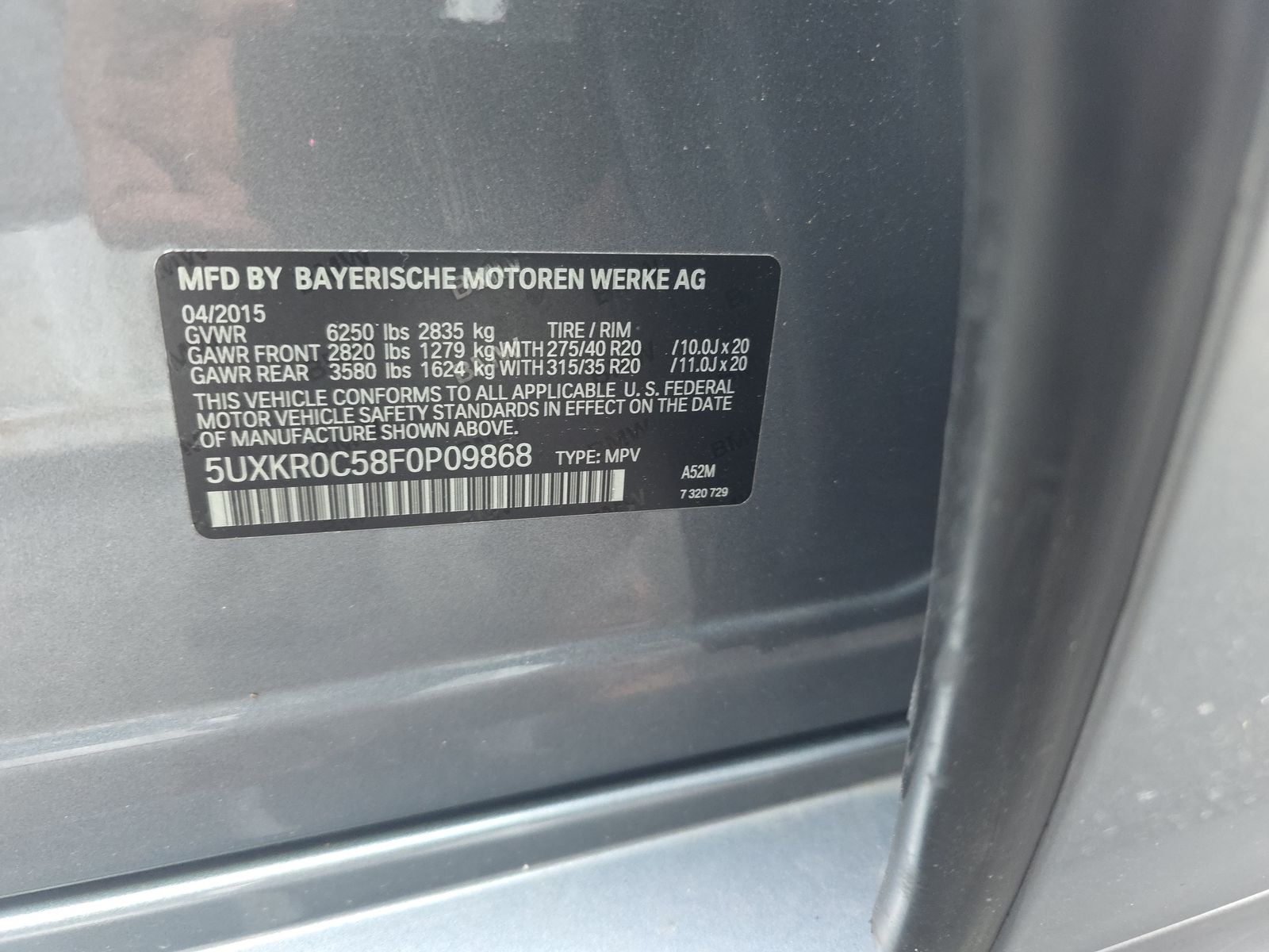 2015 BMW X5 xDrive35i AWD