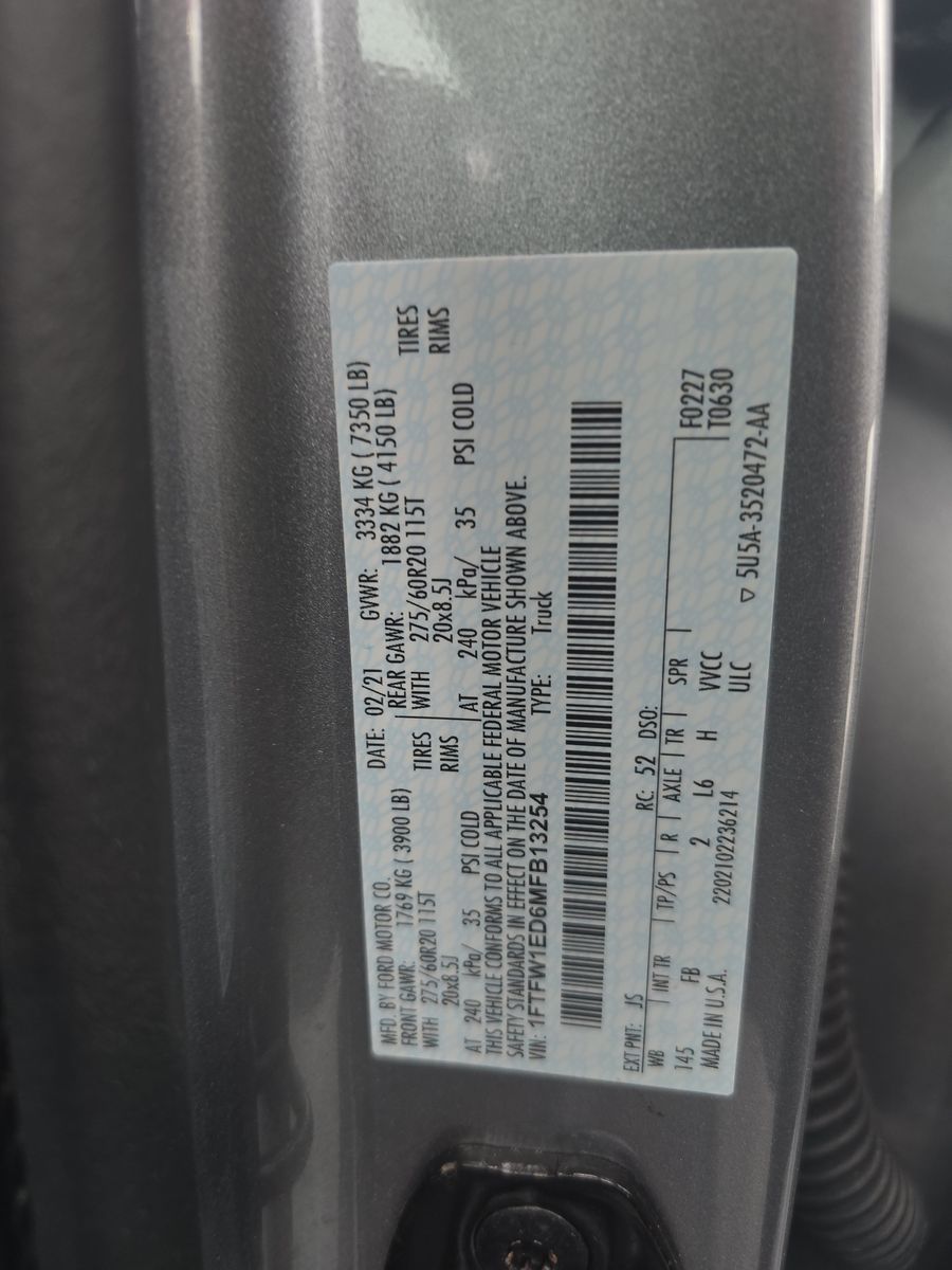 2021 Ford F-150 Hybrid XLT AWD