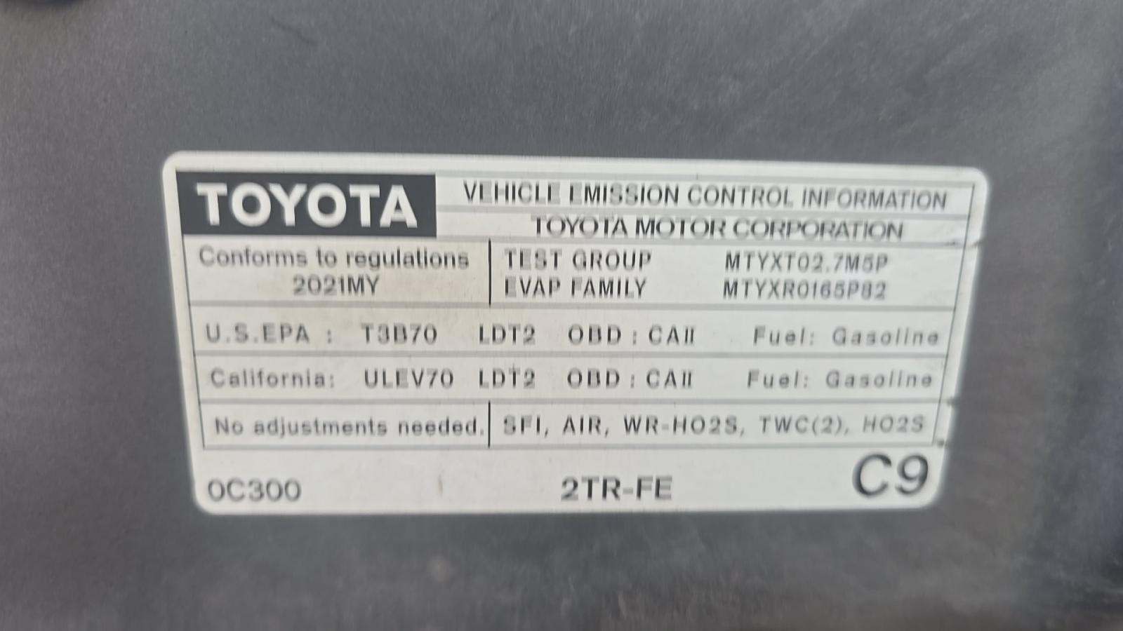 2021 Toyota Tacoma SR RWD