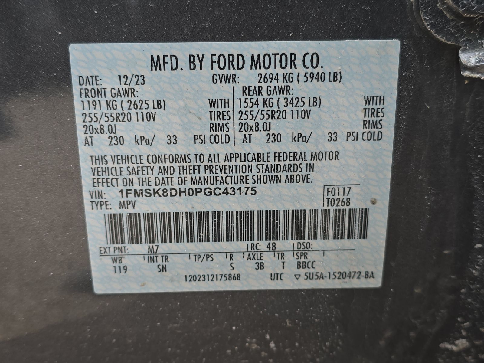 2023 Ford Explorer XLT AWD