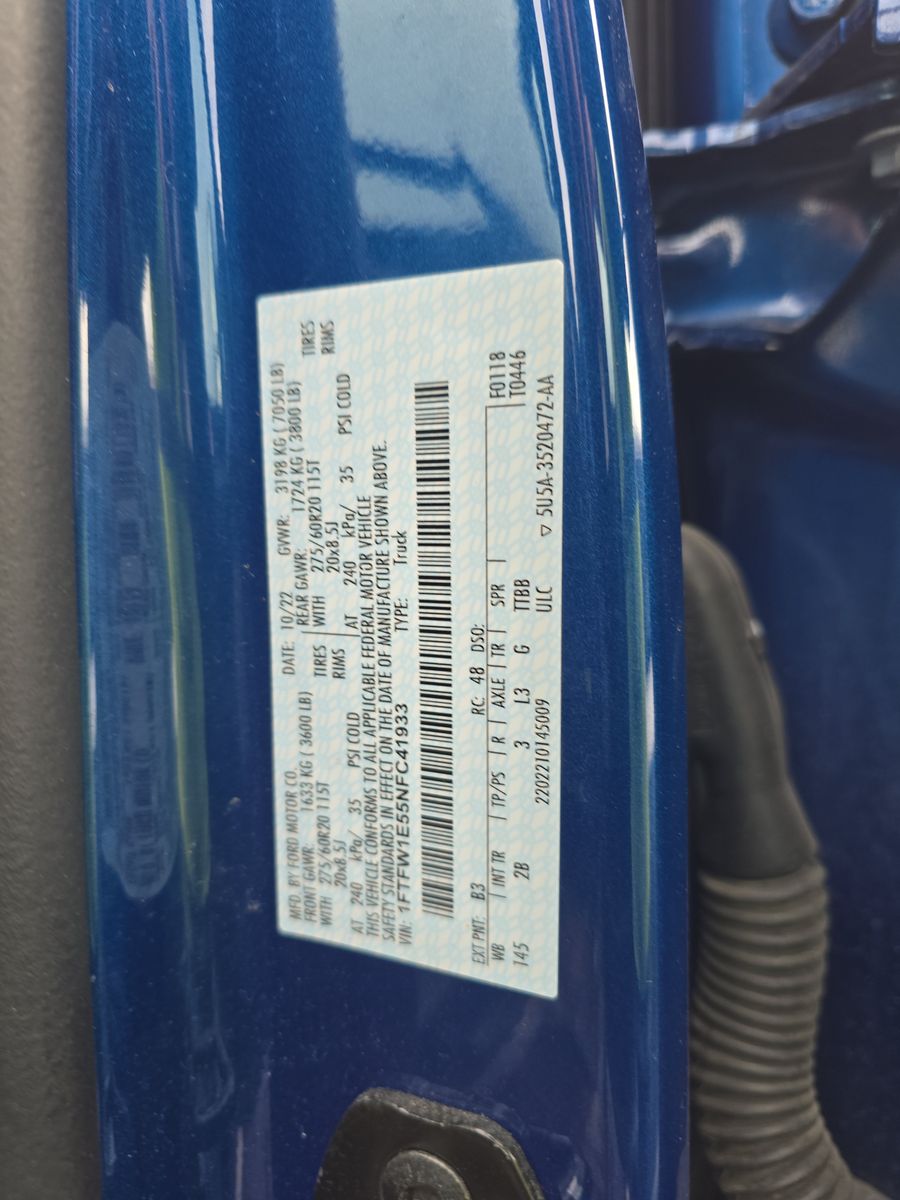 2022 Ford F-150 Lariat AWD