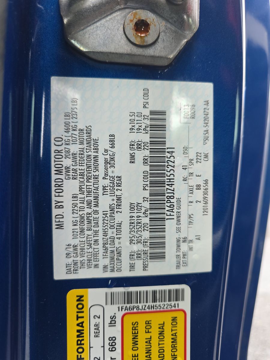 2017 Ford Mustang Shelby GT350 RWD