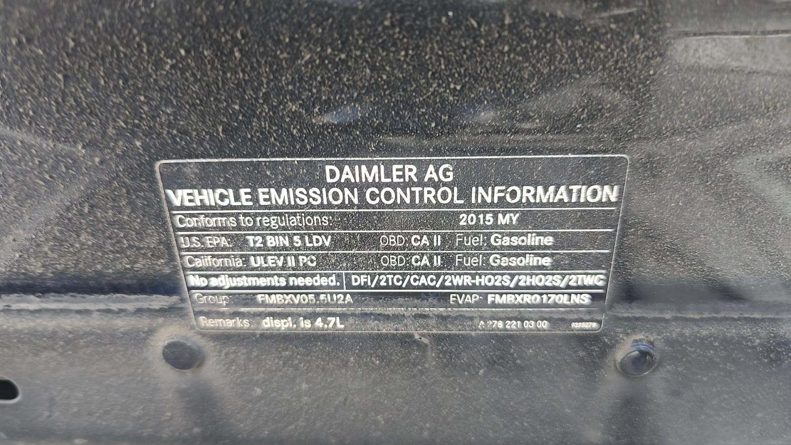 2015 Mercedes-Benz S-Class S 550 RWD