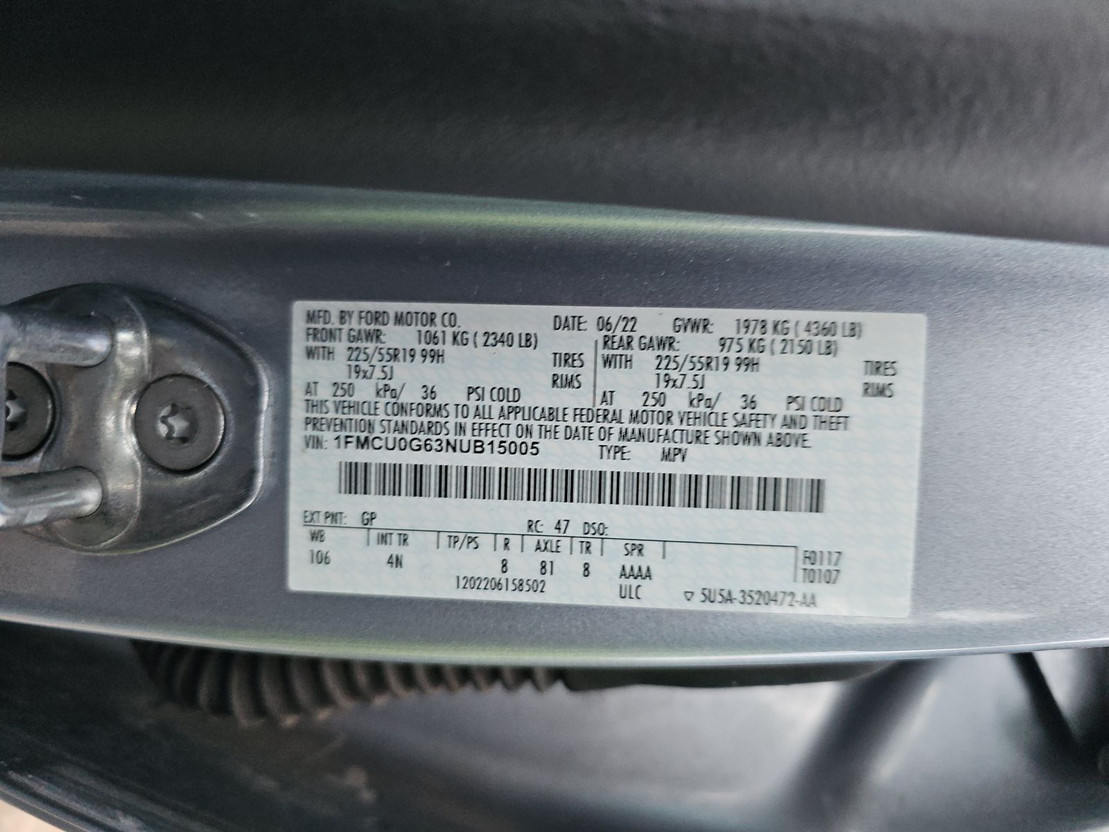 2022 Ford Escape SE FWD