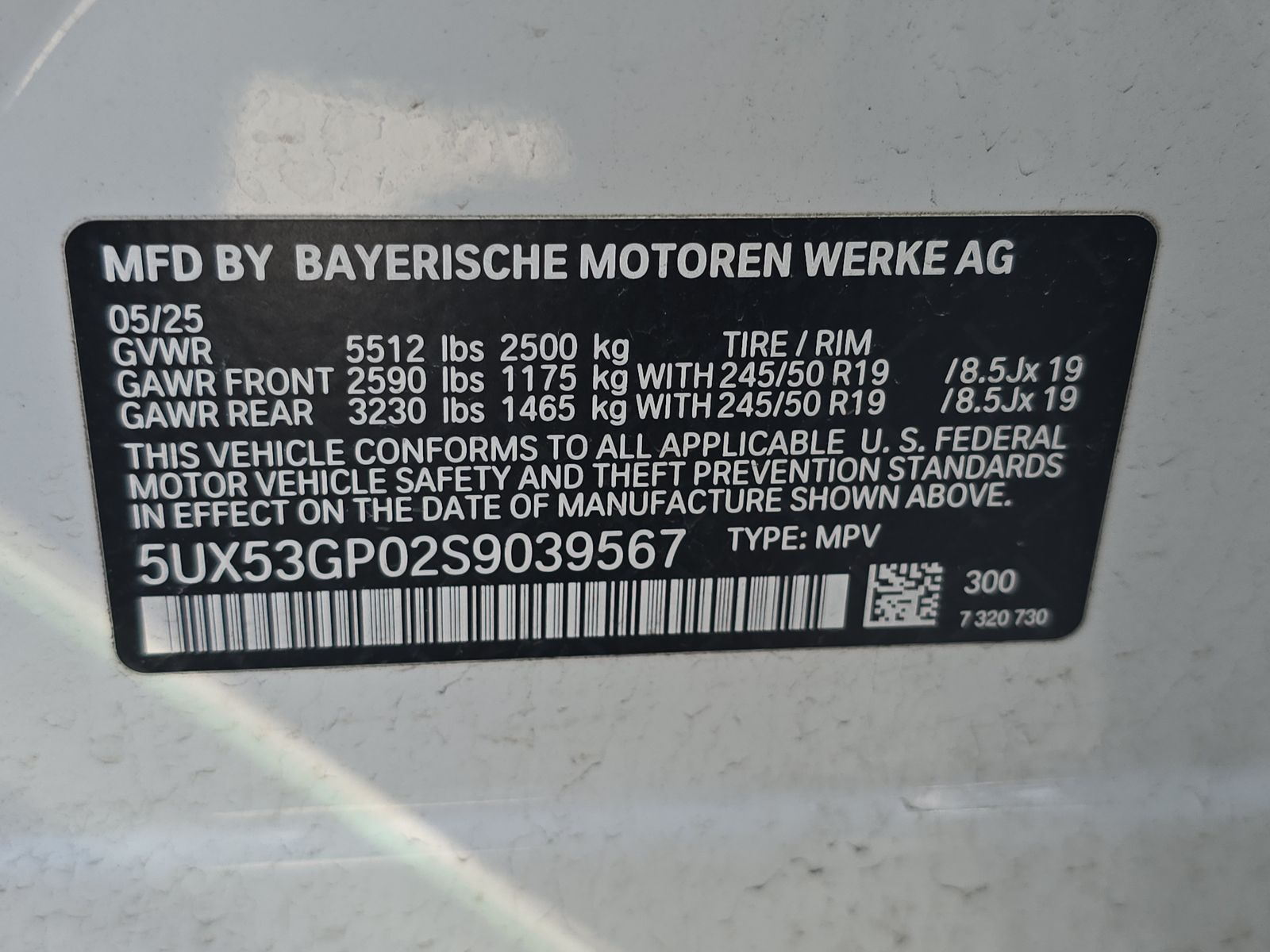 2025 BMW X3 xDrive30i AWD