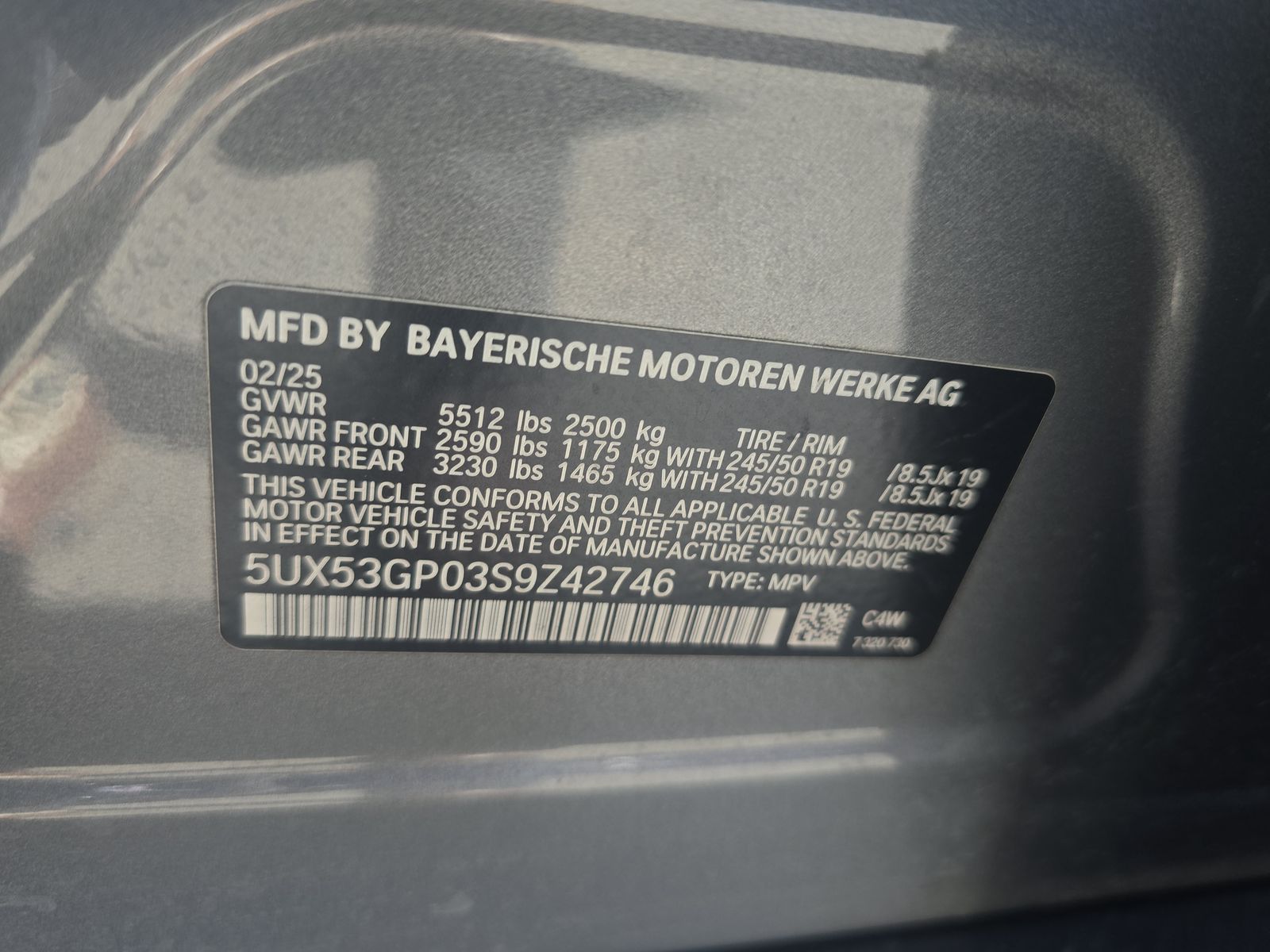 2025 BMW X3 xDrive30i AWD