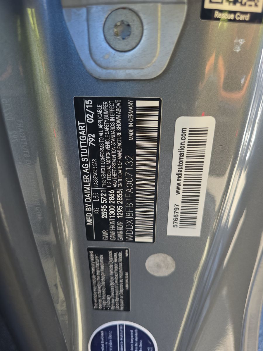 2015 Mercedes-Benz S-Class S 550 AWD