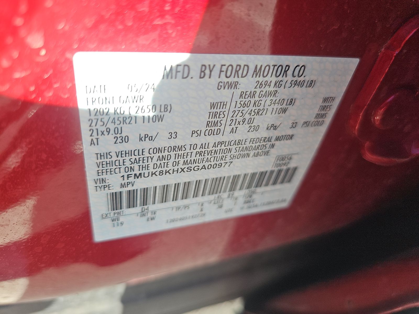 2025 Ford Explorer ST-Line AWD