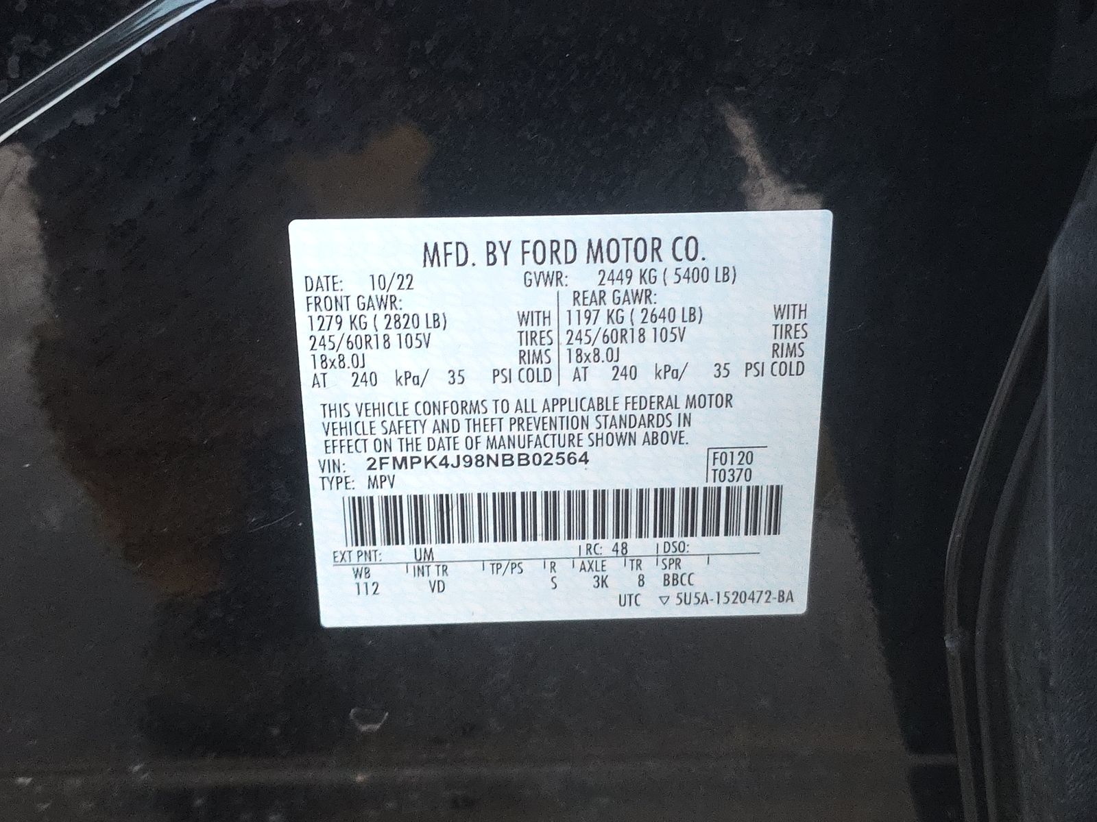 2022 Ford Edge SEL AWD