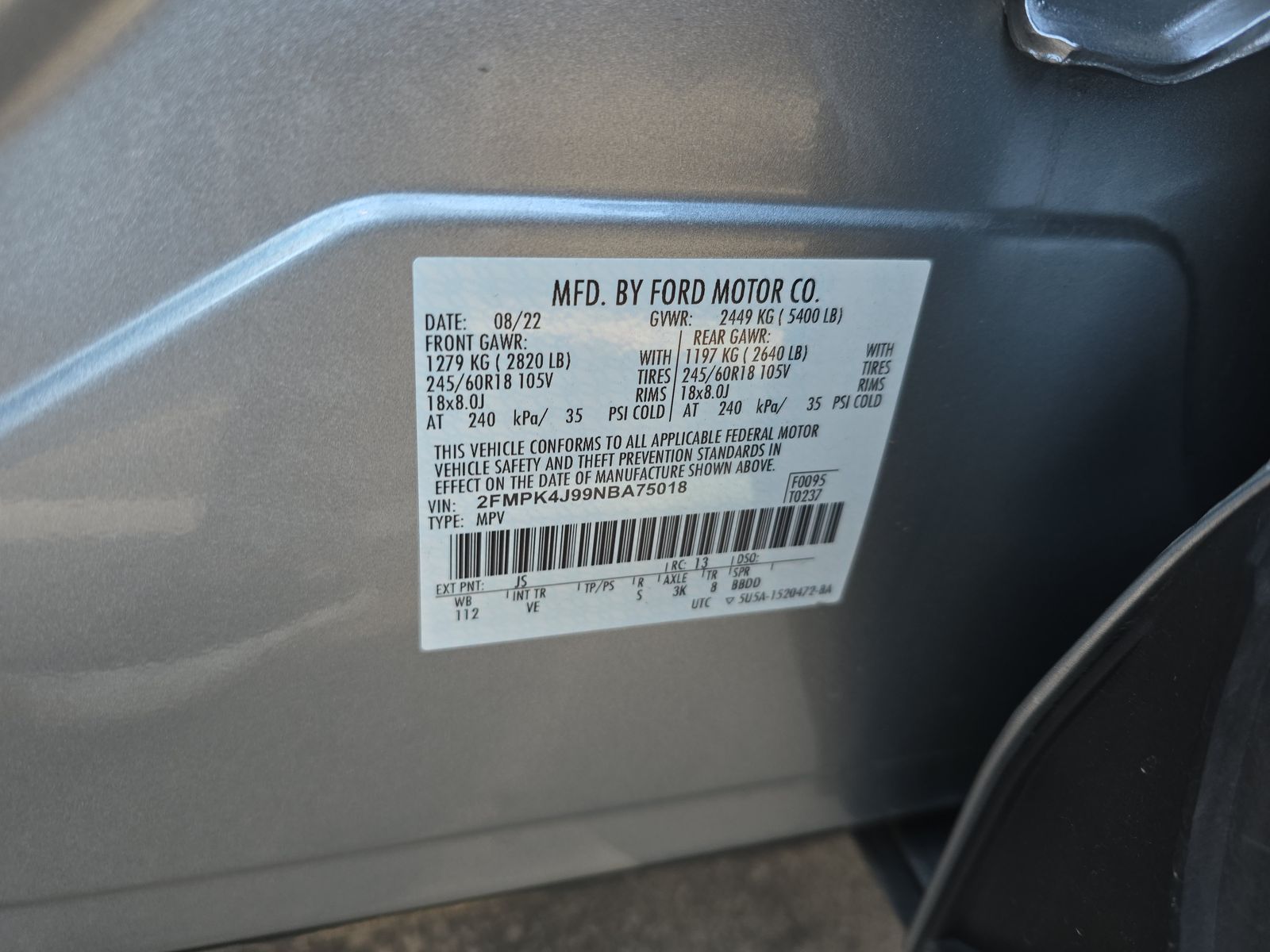 2022 Ford Edge SEL AWD