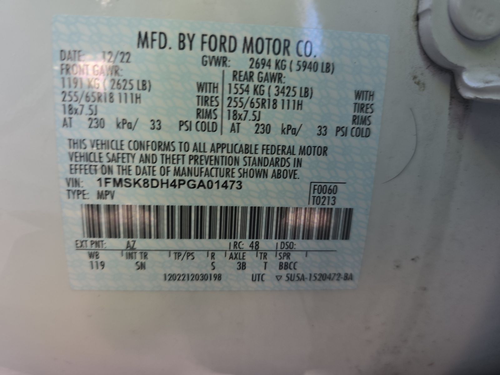 2023 Ford Explorer XLT AWD