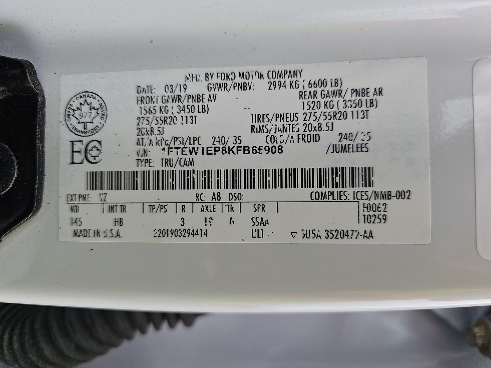 2019 Ford F-150 Lariat AWD