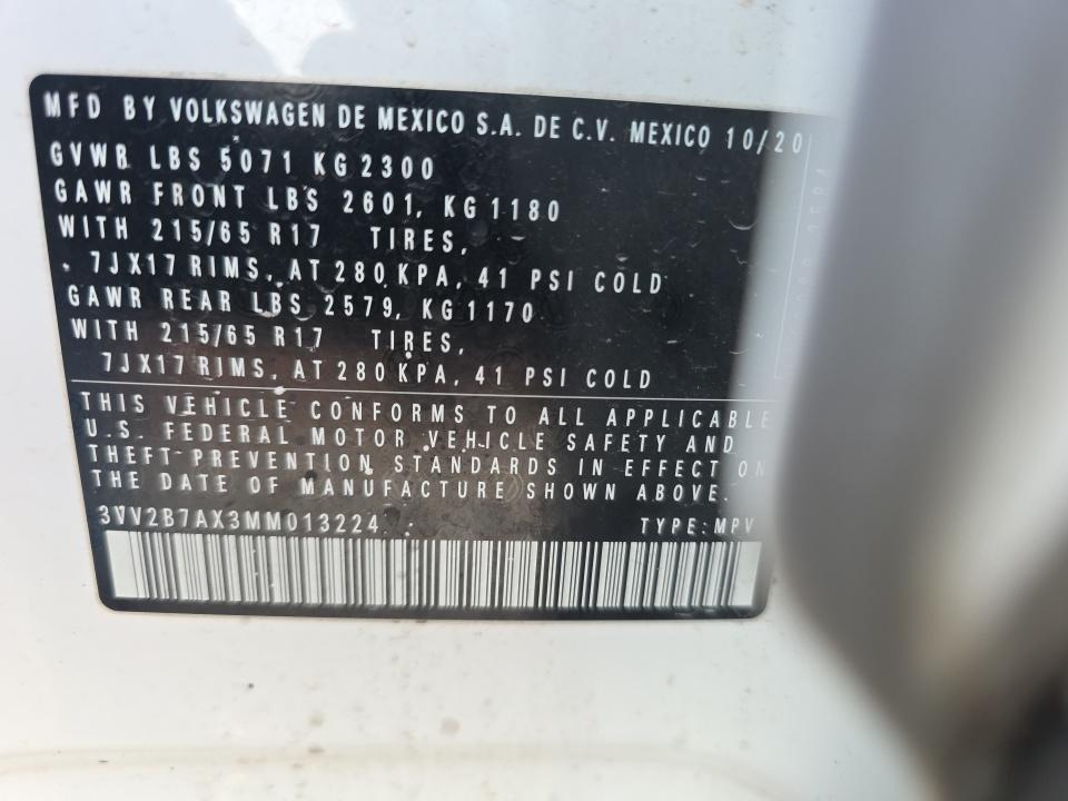 2021 Volkswagen Tiguan 2.0T SE AWD