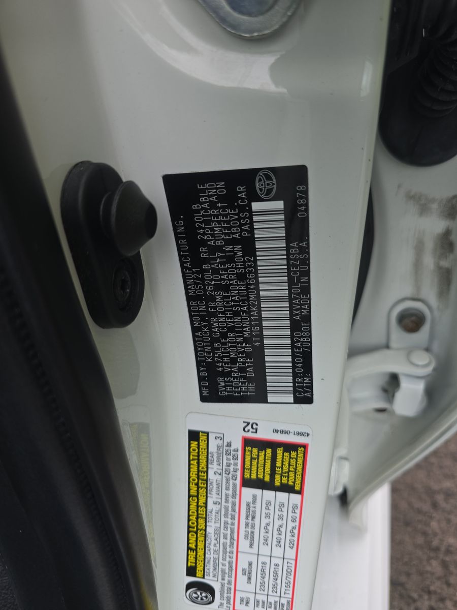 2021 Toyota Camry SE FWD