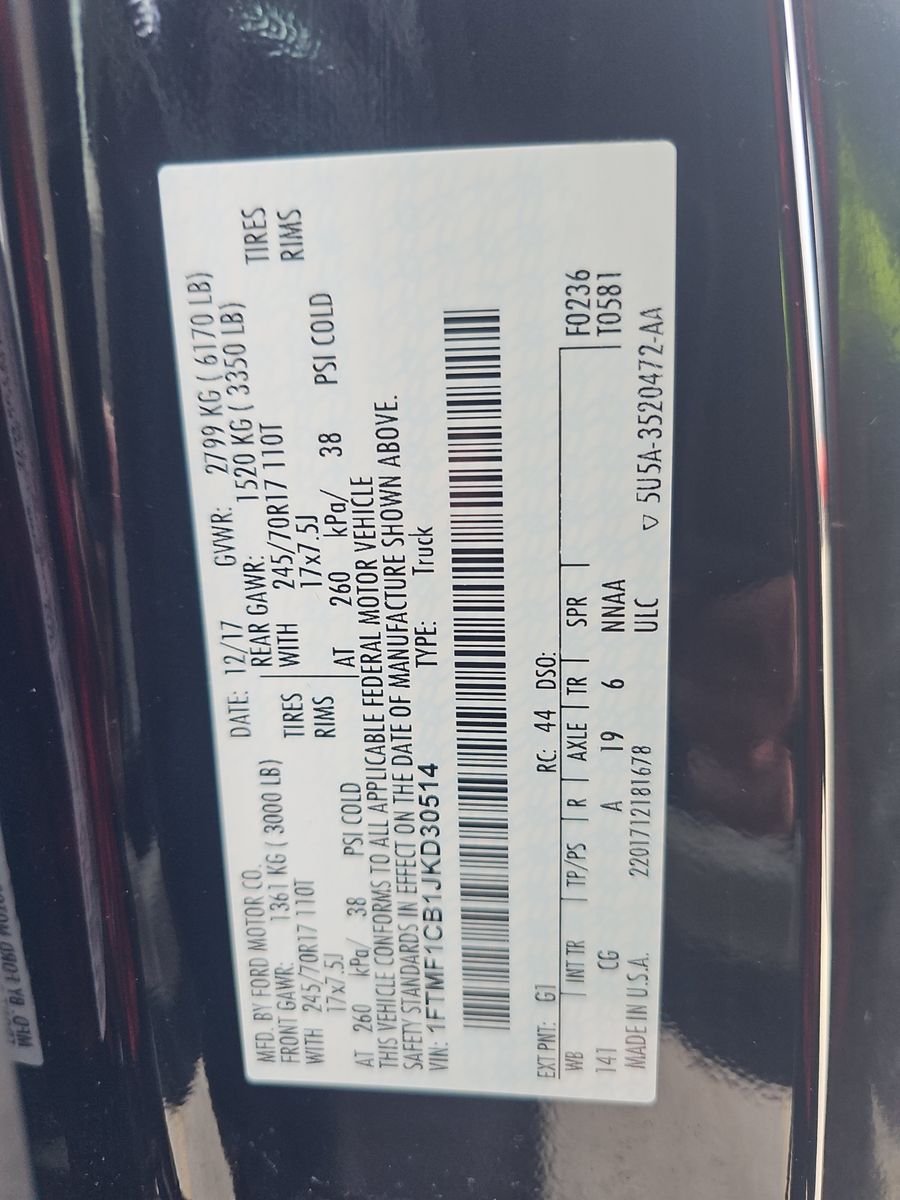 2018 Ford F-150 XL RWD