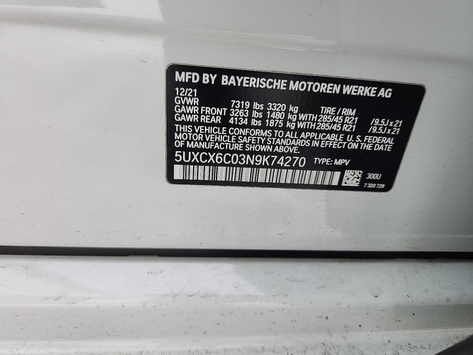 2022 BMW X7 M50i AWD