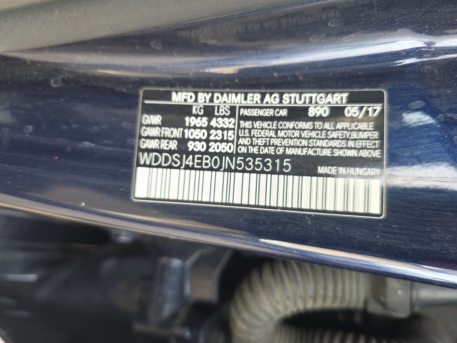 2018 Mercedes-Benz CLA CLA 250 FWD