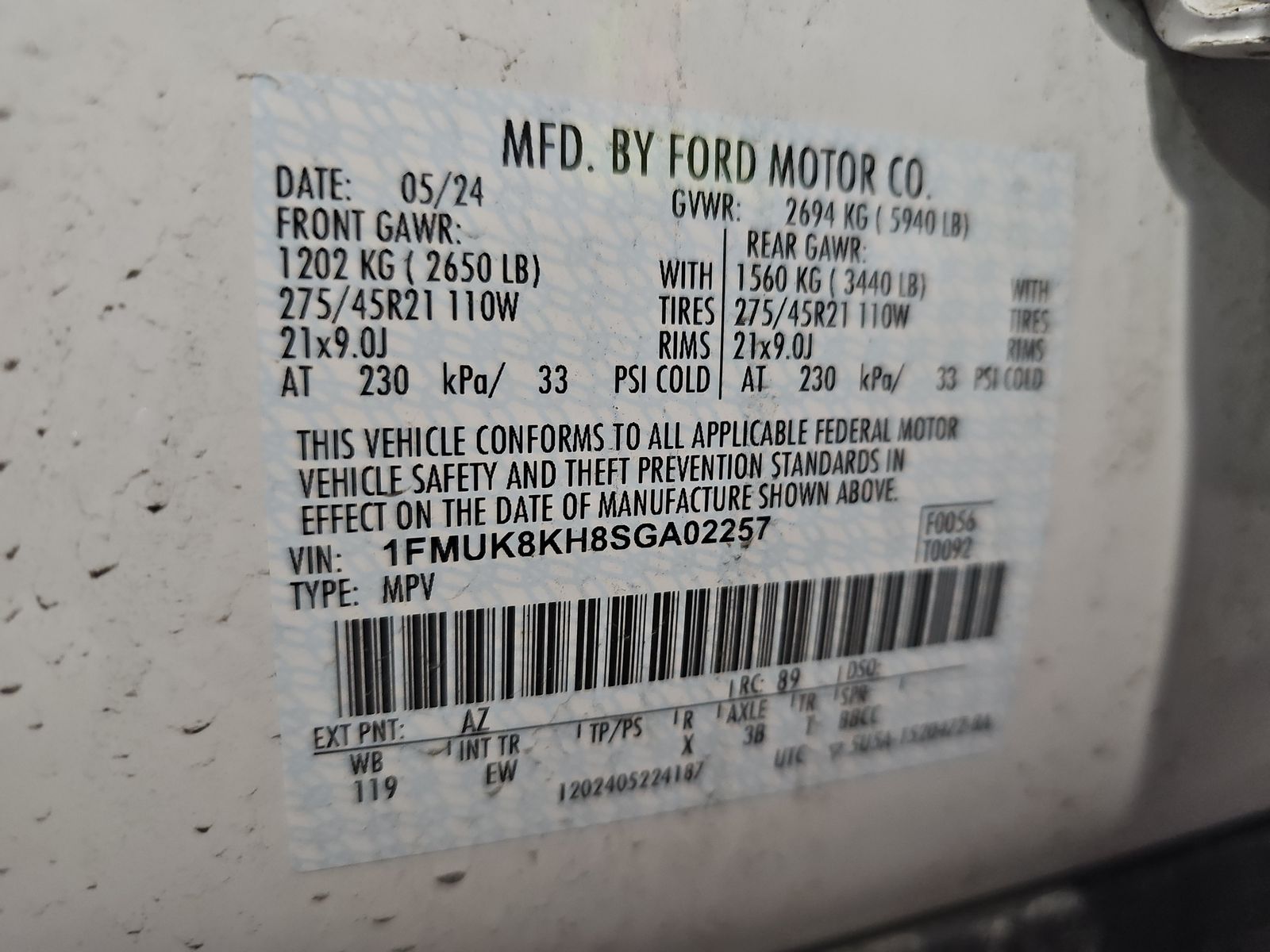 2025 Ford Explorer ST-Line AWD