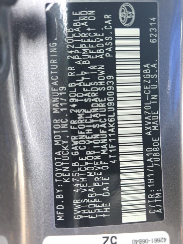 2020 Toyota Camry XLE FWD