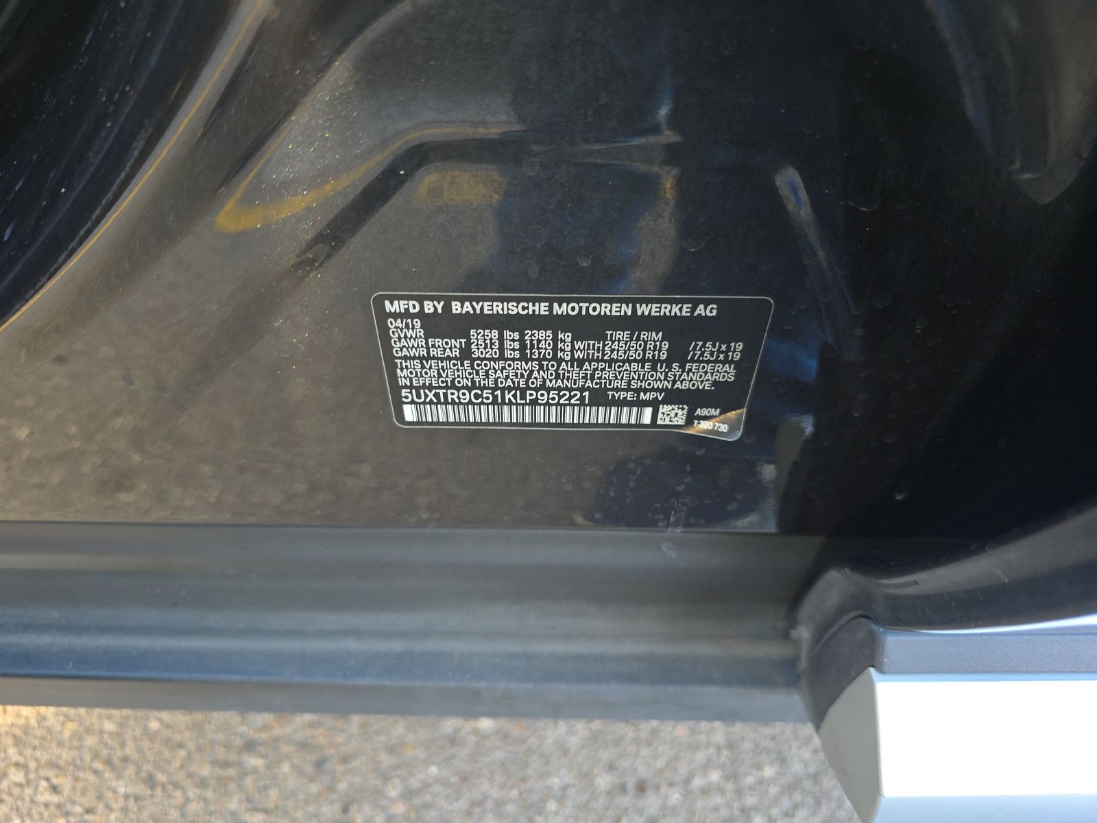 2019 BMW X3 xDrive30i AWD