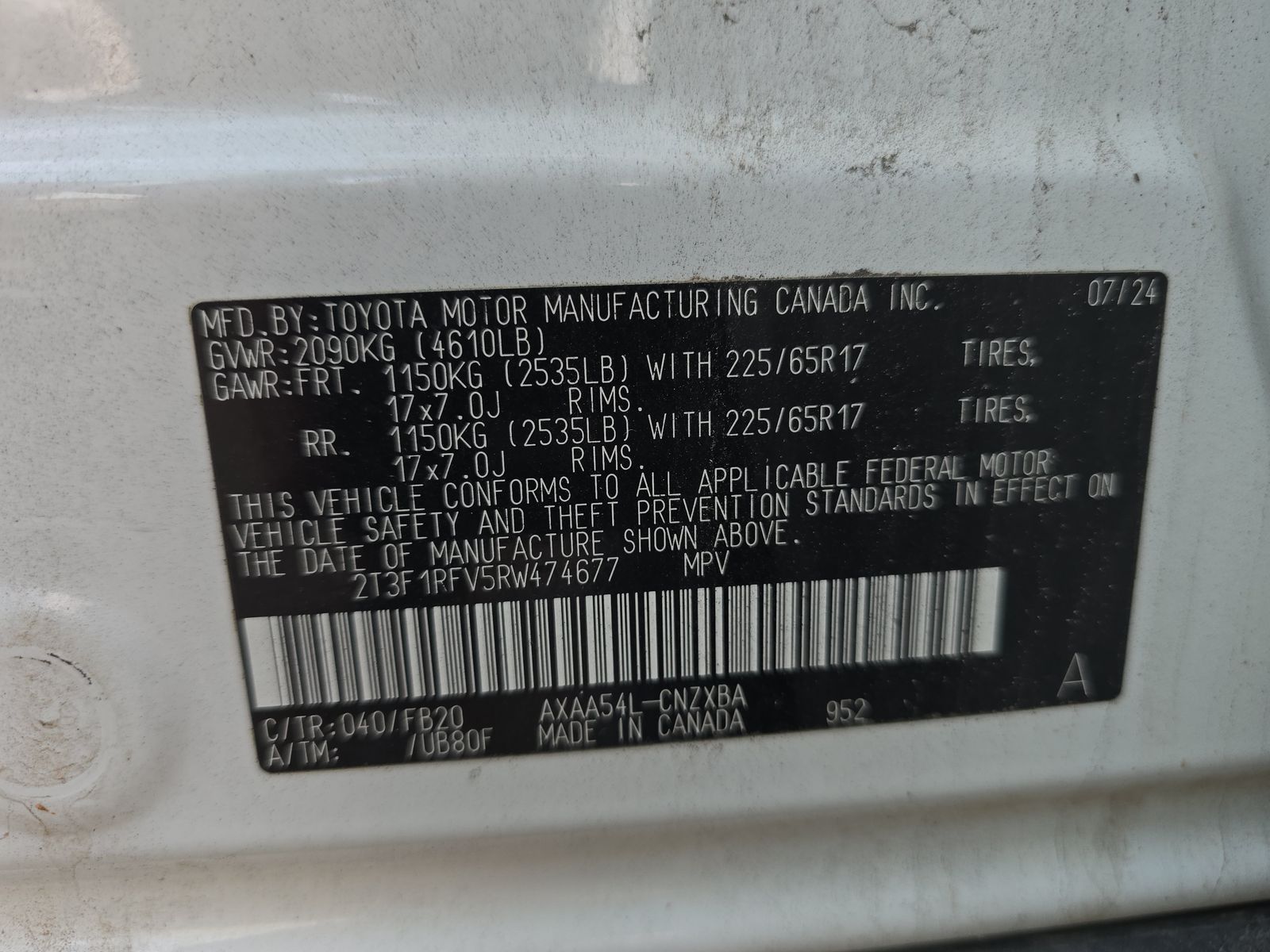 2024 Toyota RAV4 LE AWD