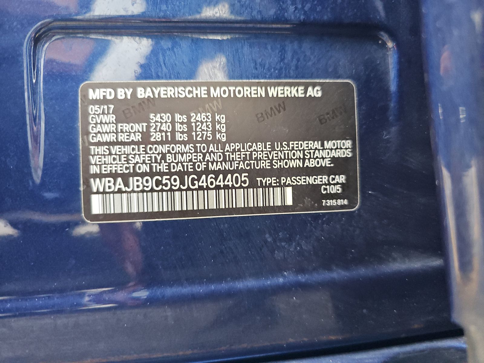 2018 BMW 5 Series M550i xDrive AWD