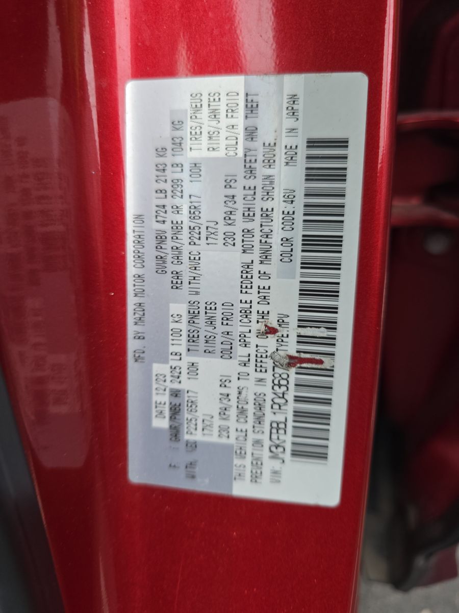 2024 MAZDA CX-5 2.5 S Select Package AWD