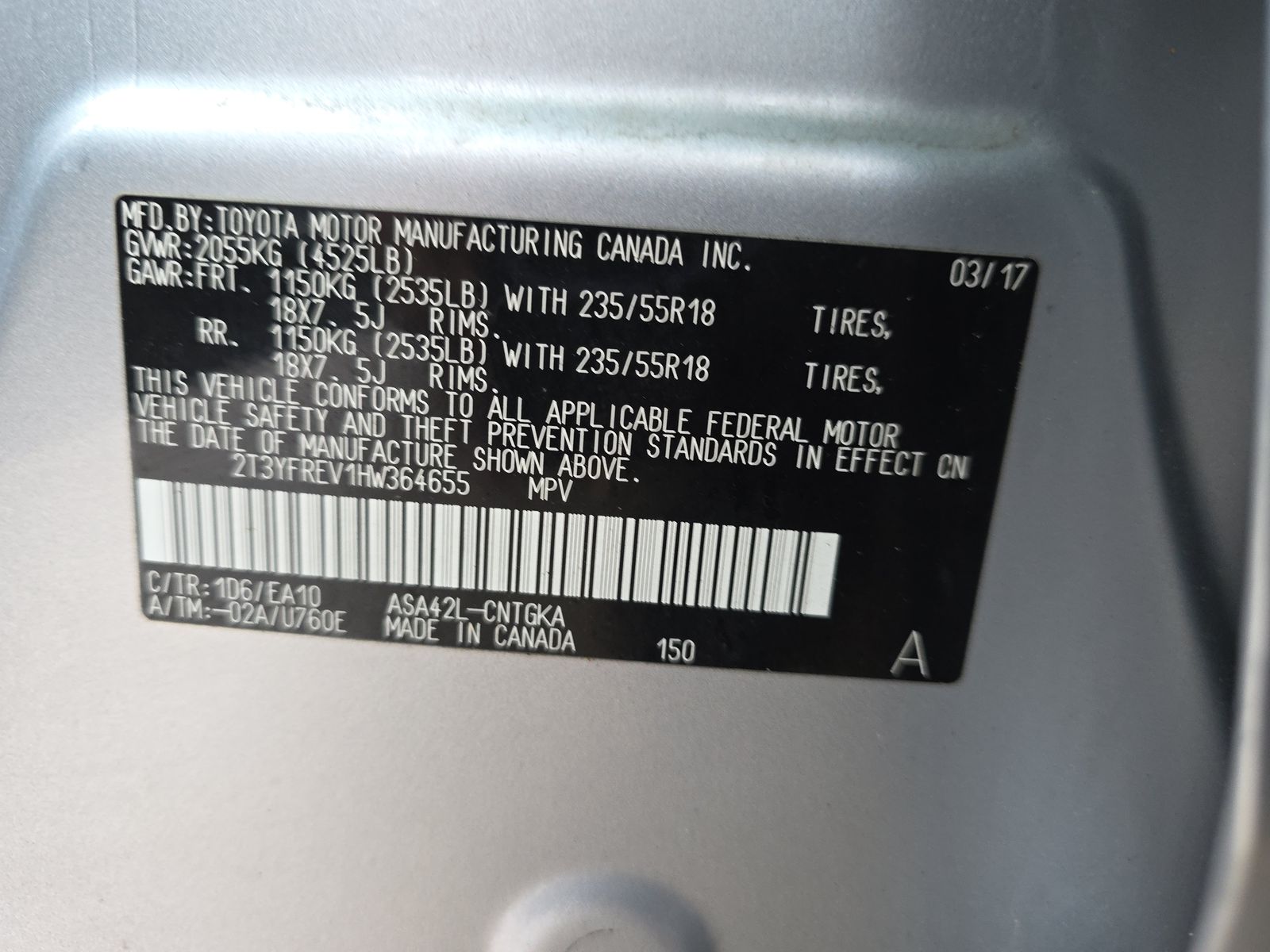 2017 Toyota RAV4 Limited FWD