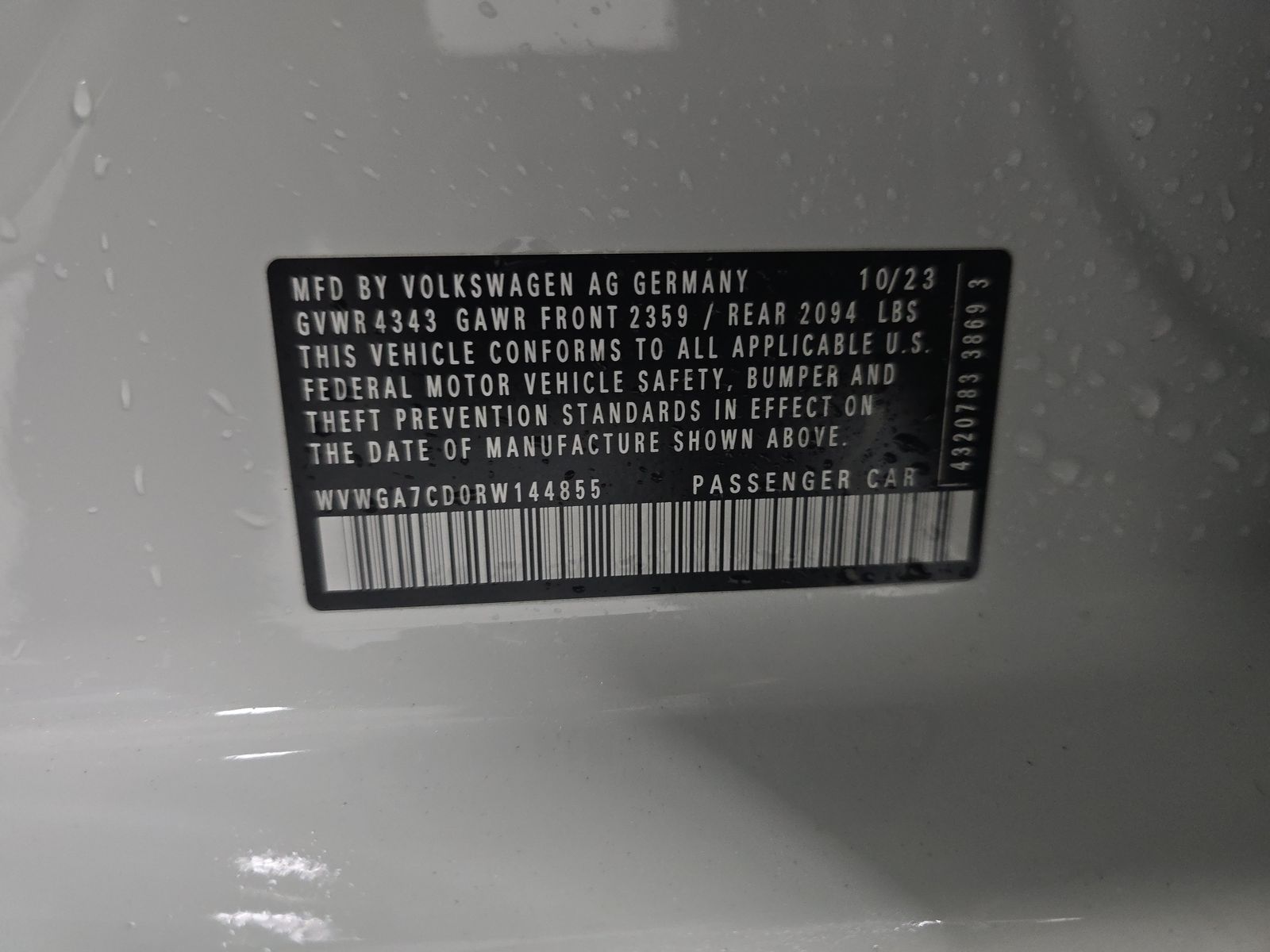 2024 Volkswagen Golf GTI 2.0T S FWD